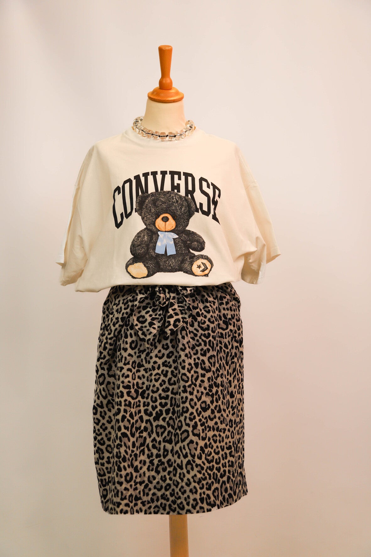 T-shirt blanc Converse Taille XL