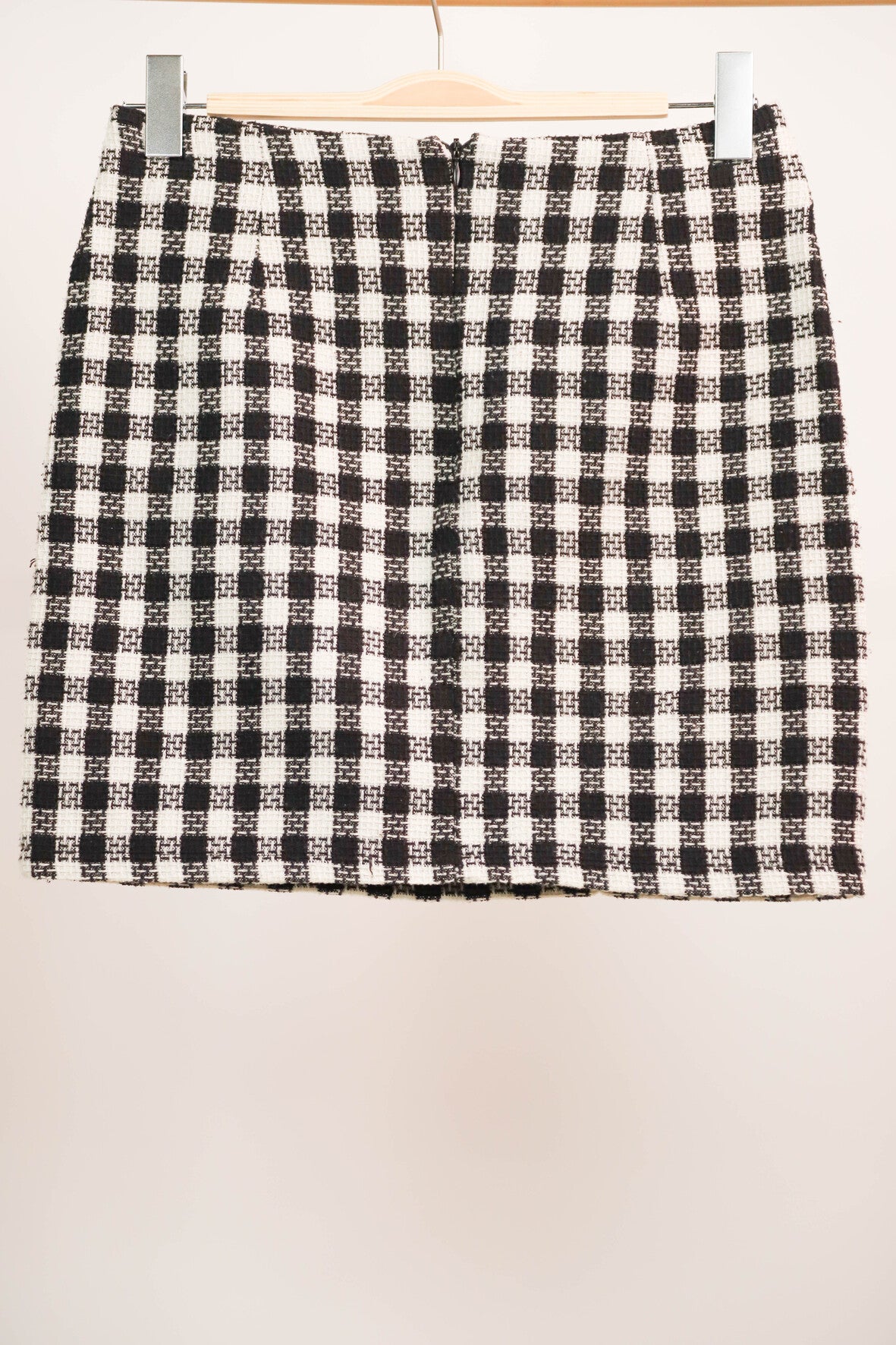Jupe courte à carreaux noirs et blancs, Grace et Mila, Taille M