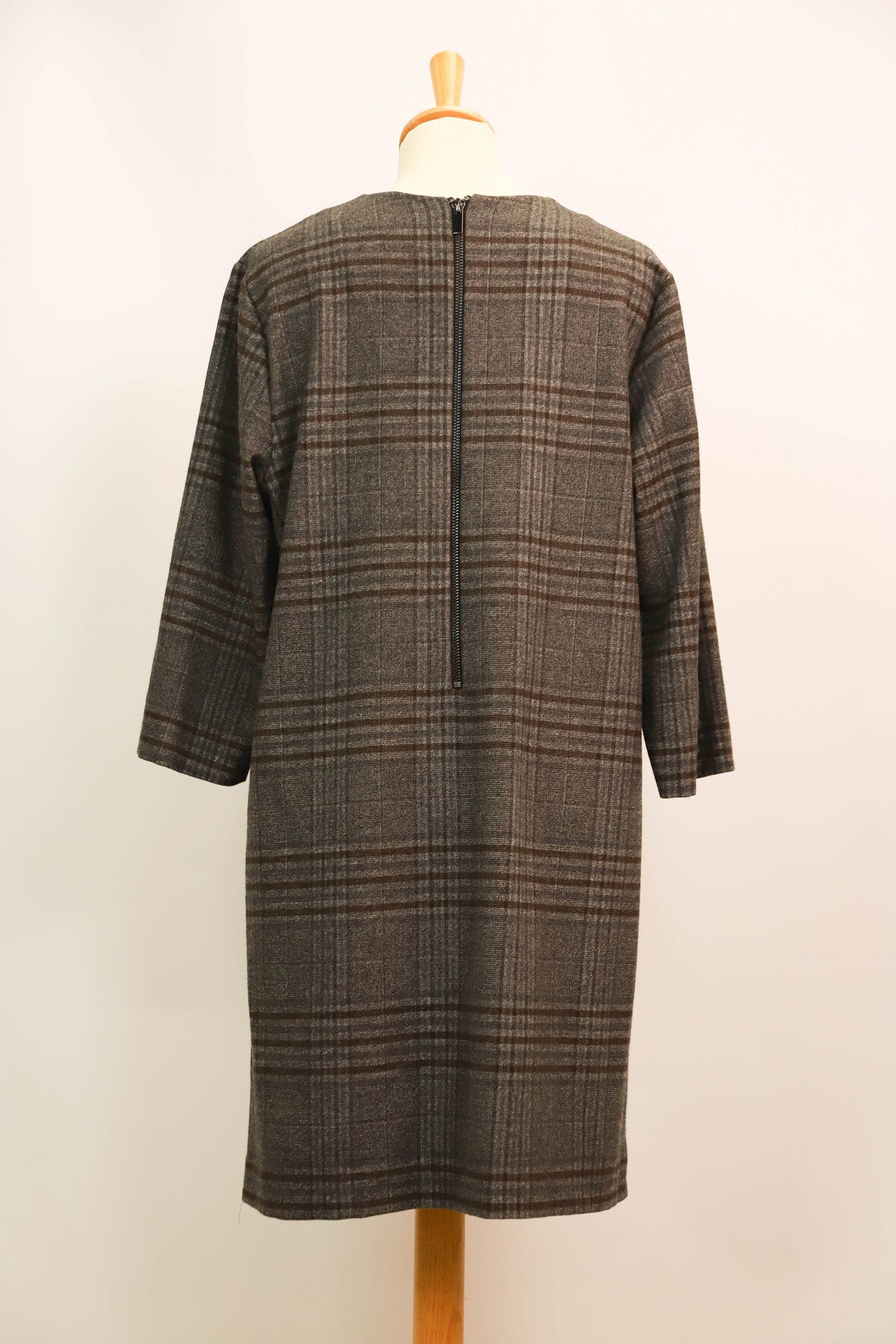 Robe grise à carreaux - très douce - MANGO Taille L