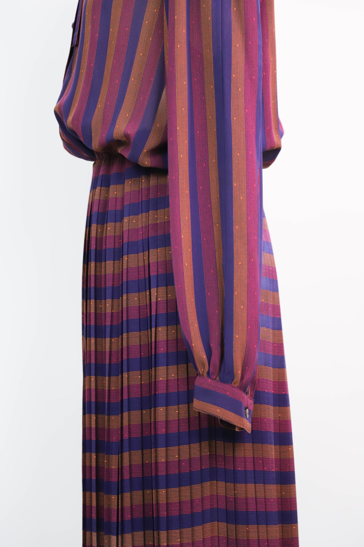 Robe rayée multicolore Taille M