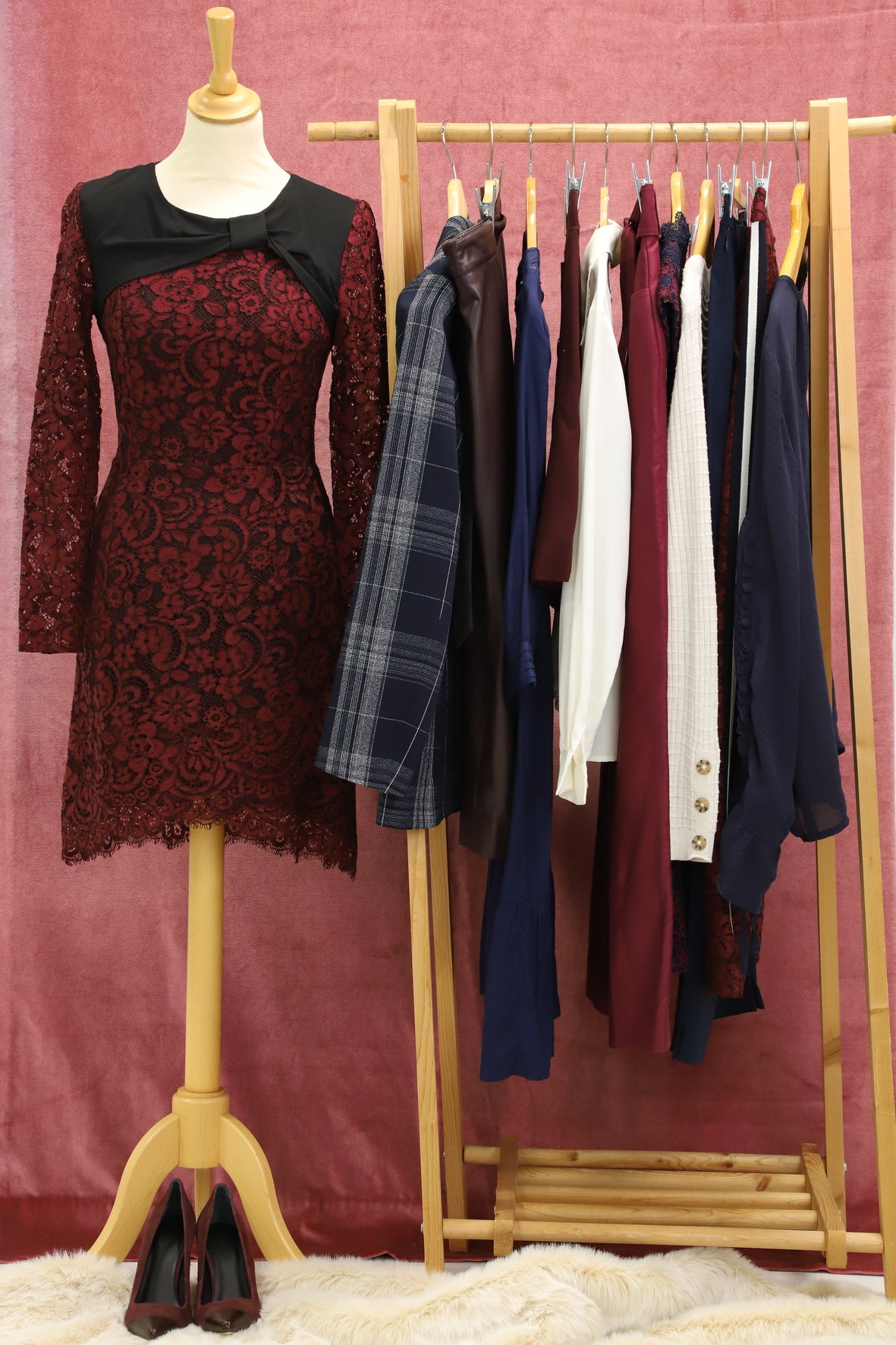 Robe bordeaux Claudie Pierlot Tailles S et XS - NEUF