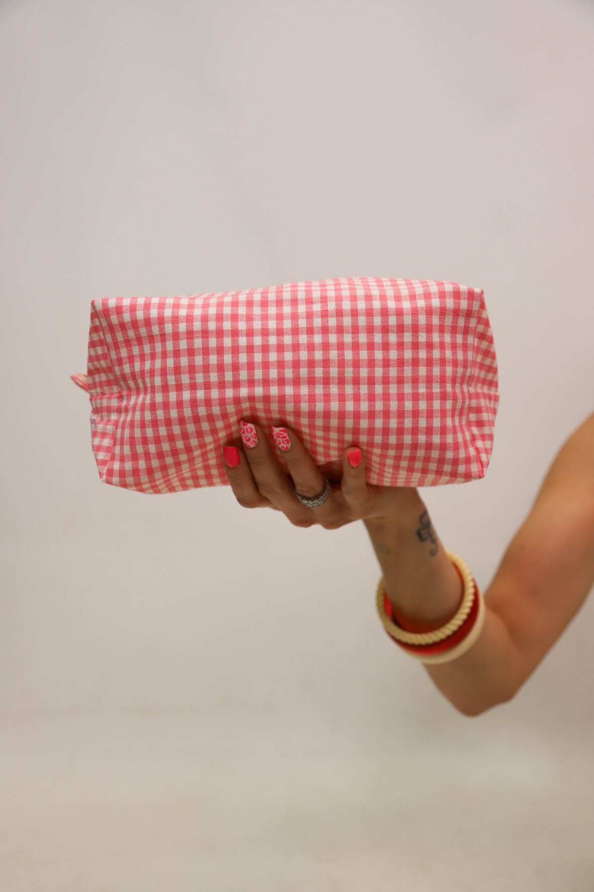 Trousse de toilette Vichy Fringuette La Ligne