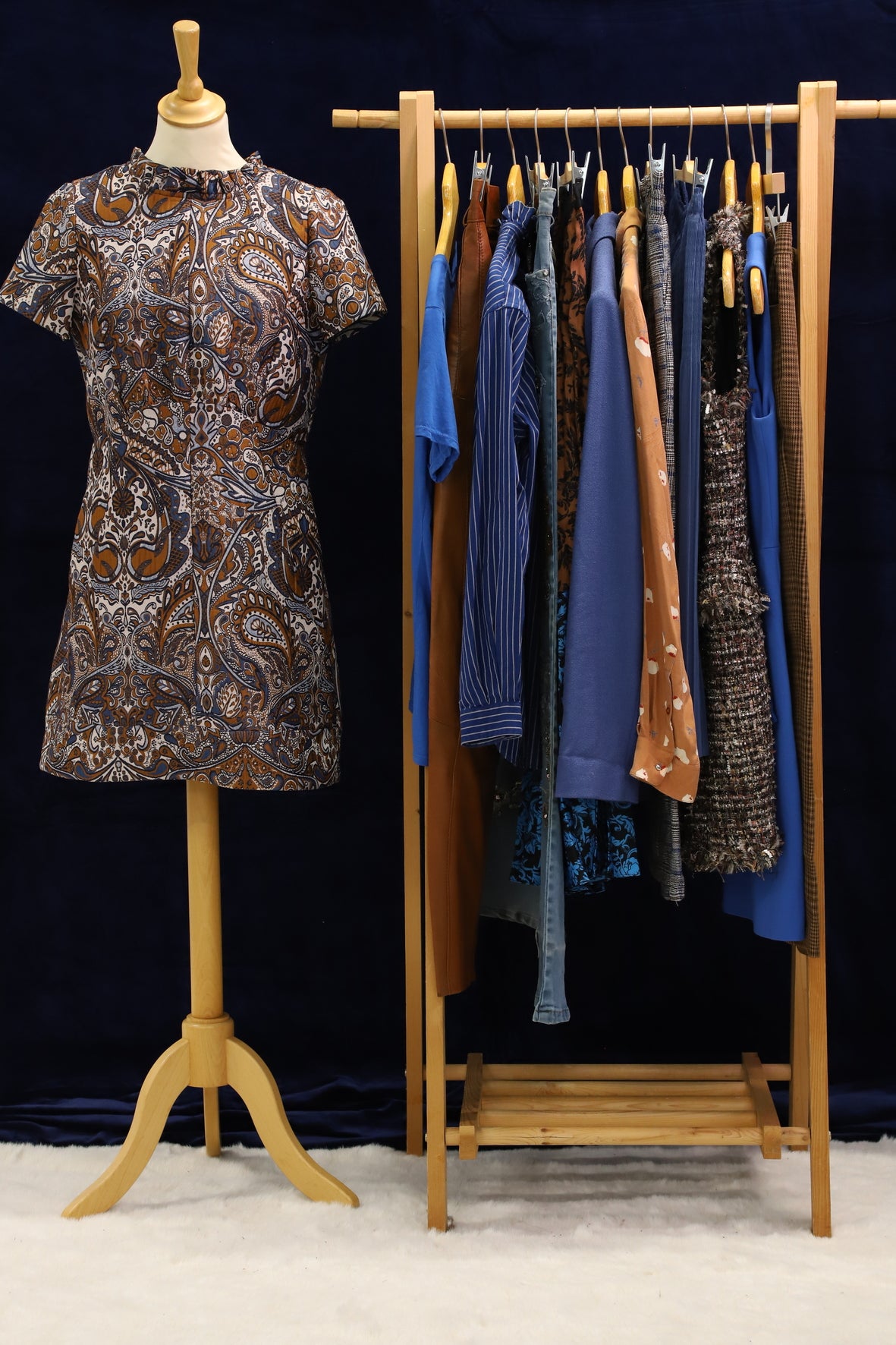 Pantalon cuir marron Michel Tamian Taille L