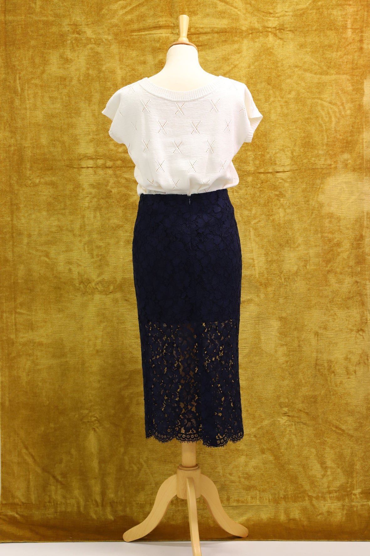 Pull à manches courtes écru Taille S