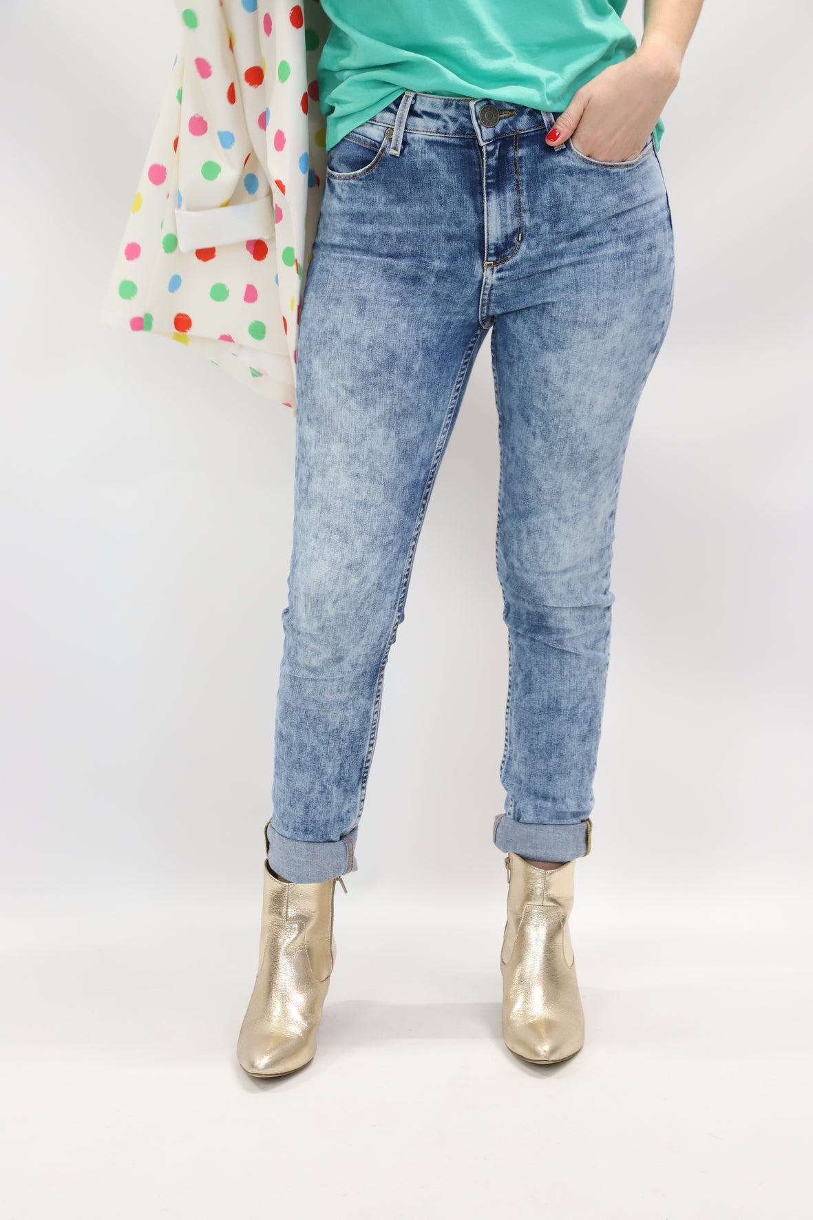Jean bleu couple slim Sandro Taille M