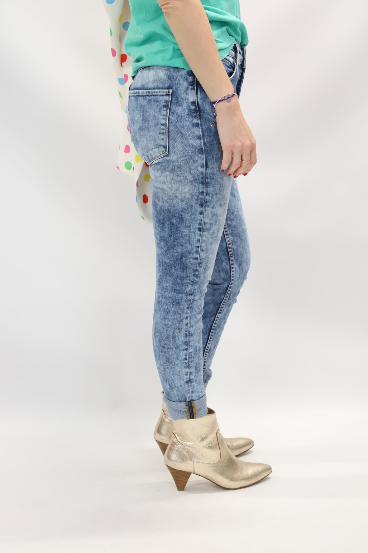 Jean bleu couple slim Sandro Taille M