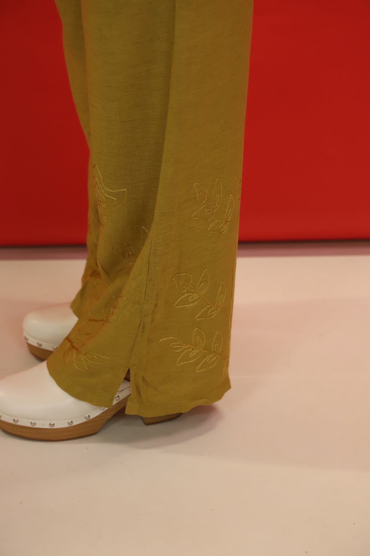 Pantalon lin Kaki Anjini Taille L