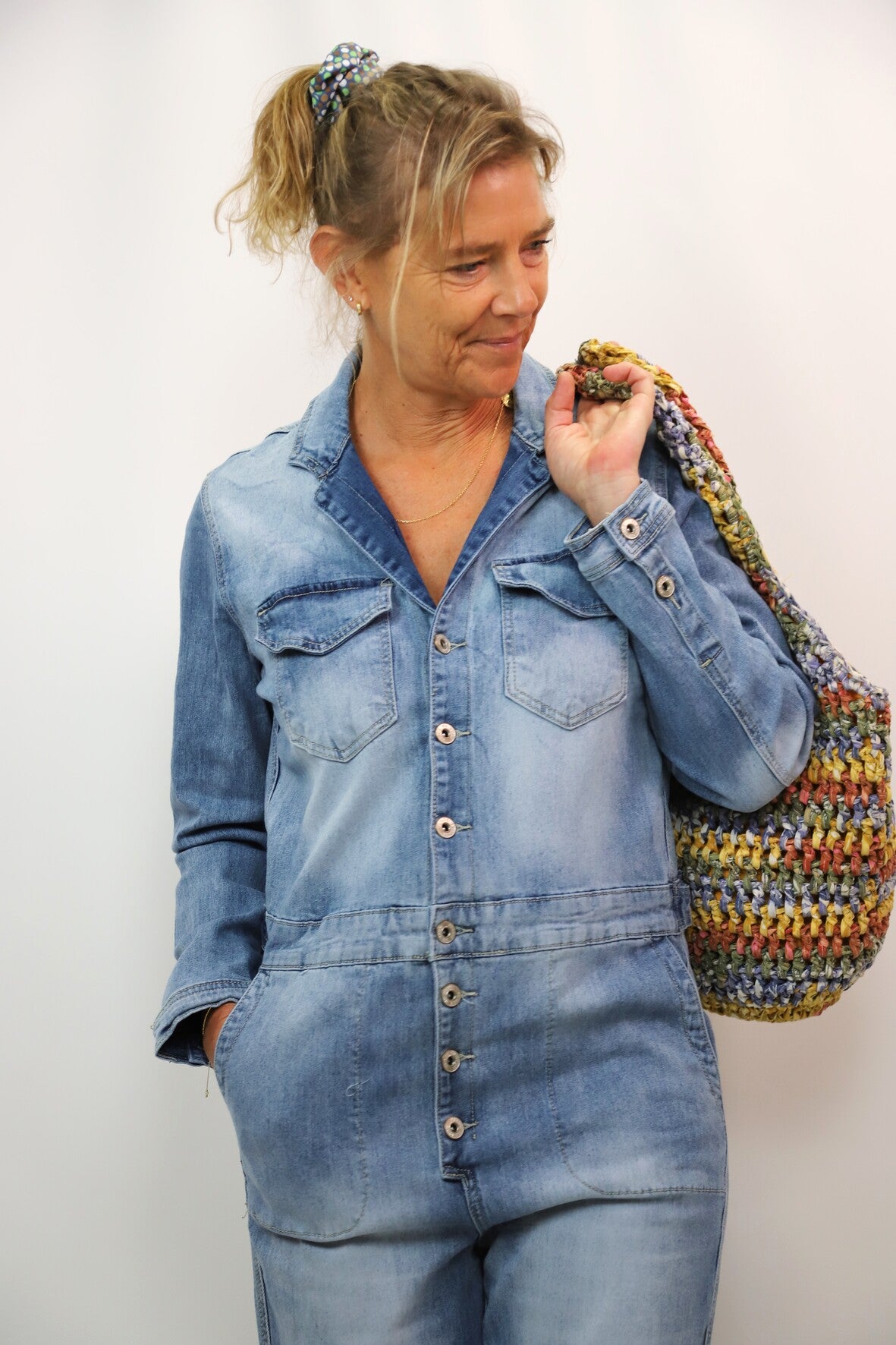 Combinaison en jean, Place du Jour, Taille M oversize