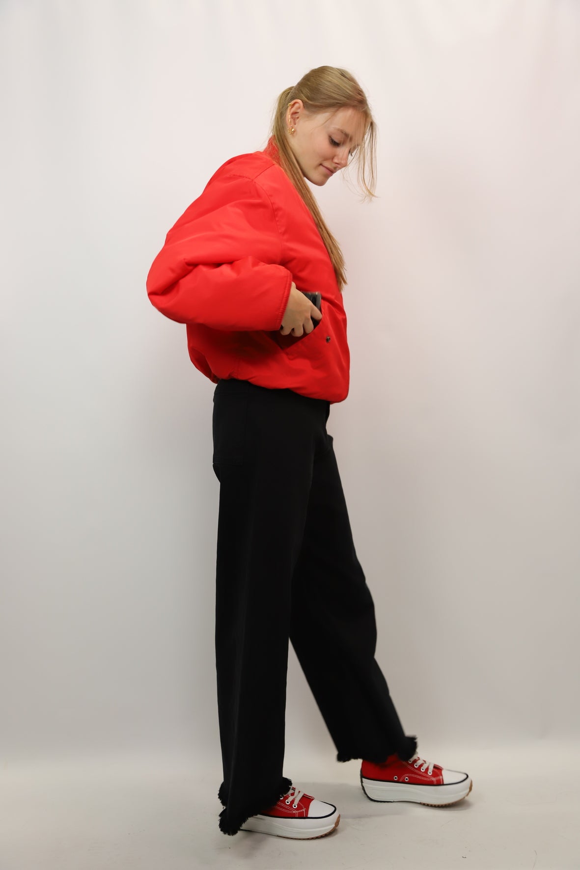 Pantalon jean Wide Leg Cropped Colorfull Premium Taille M