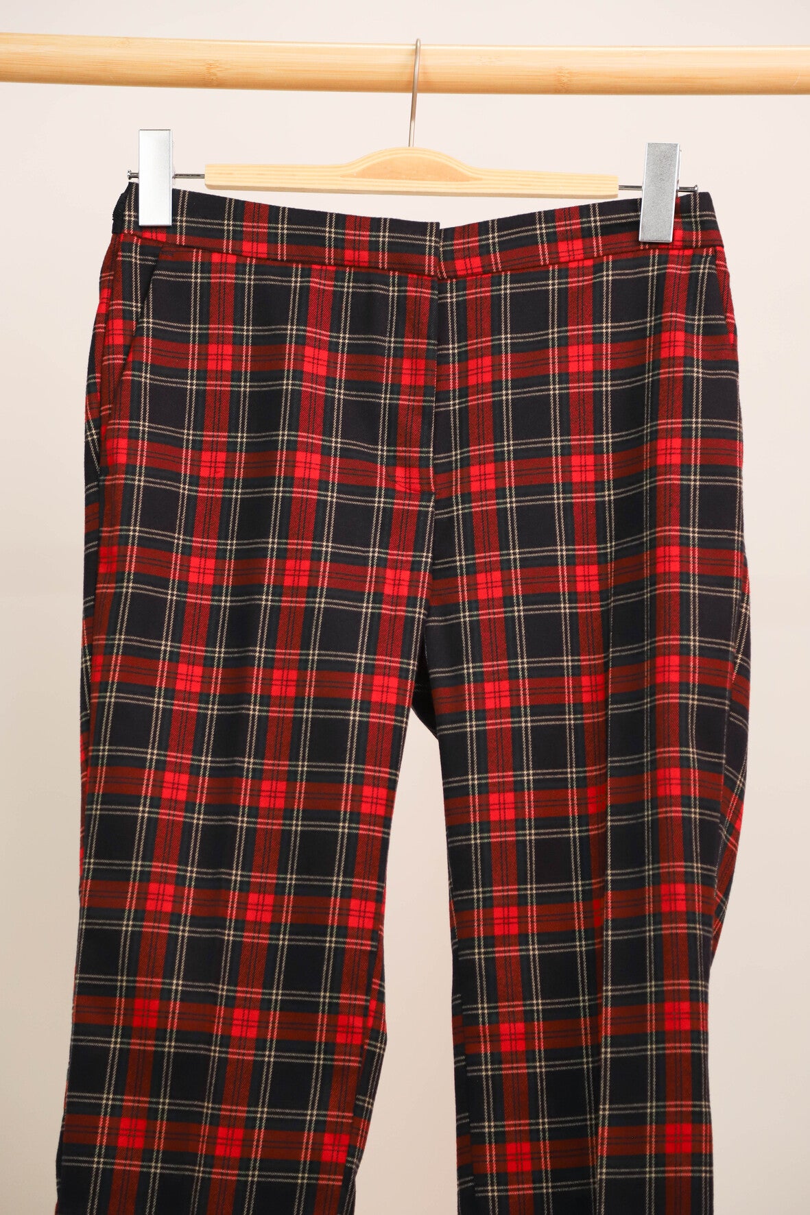 Pantalon à carreaux Zara Taille M