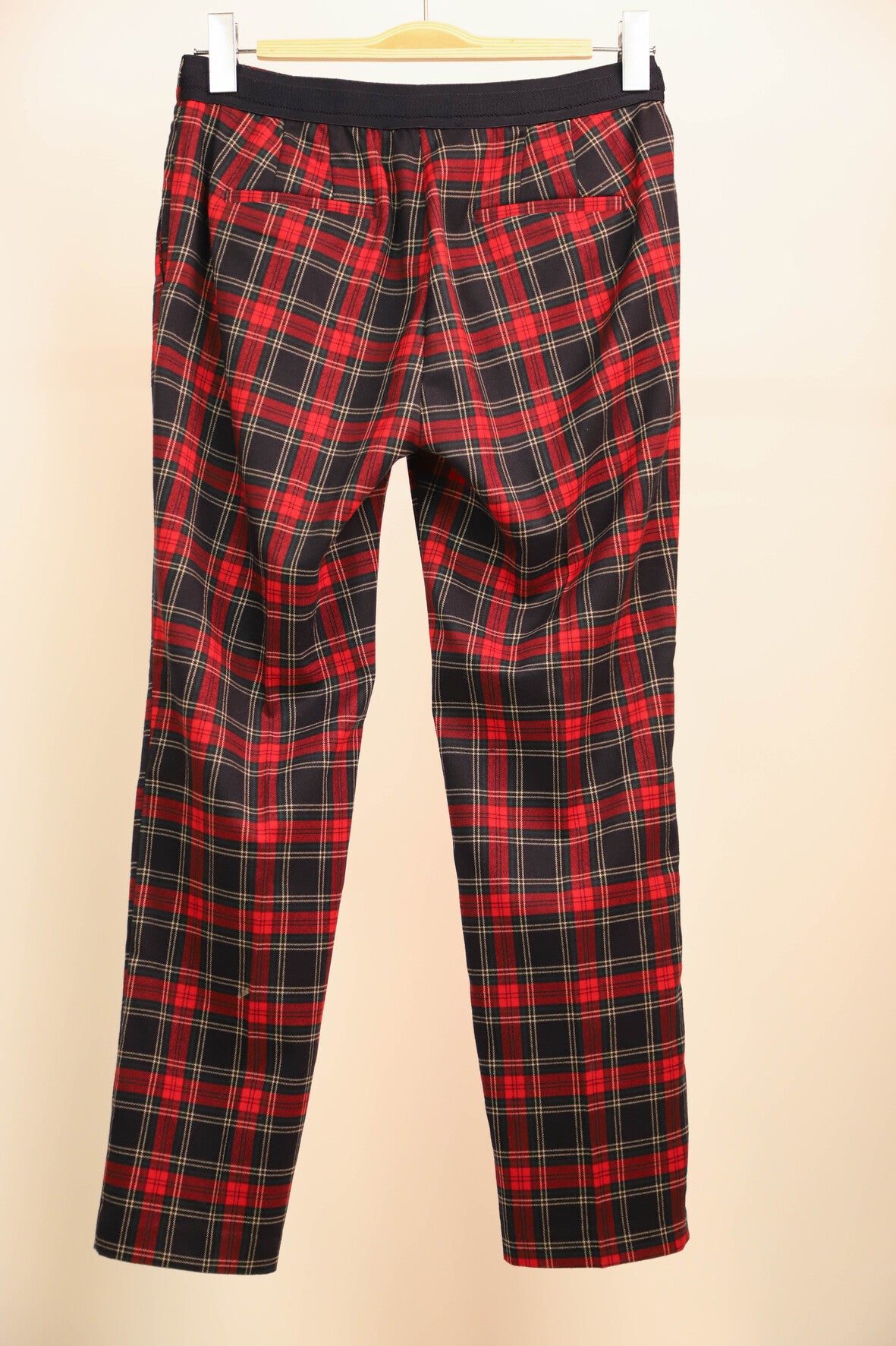 Pantalon à carreaux Zara Taille M