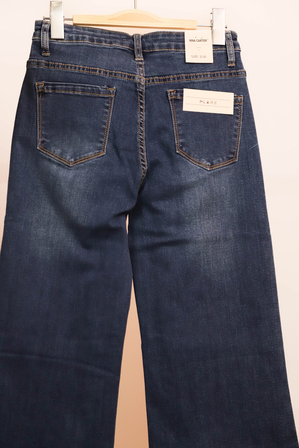 Jean flare bleu Nina Carter Taille S - NEUF