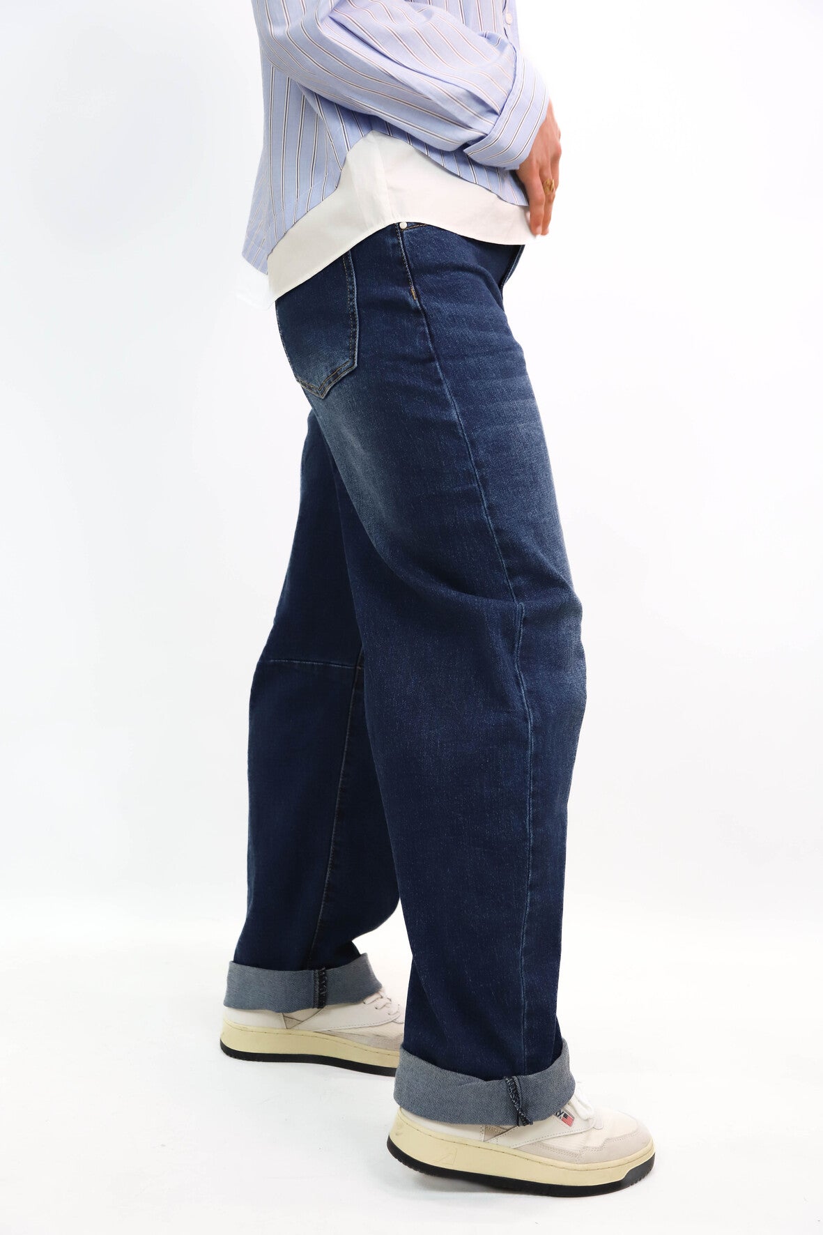 Jean ballon bleu Nina Carter Taille S - NEUF