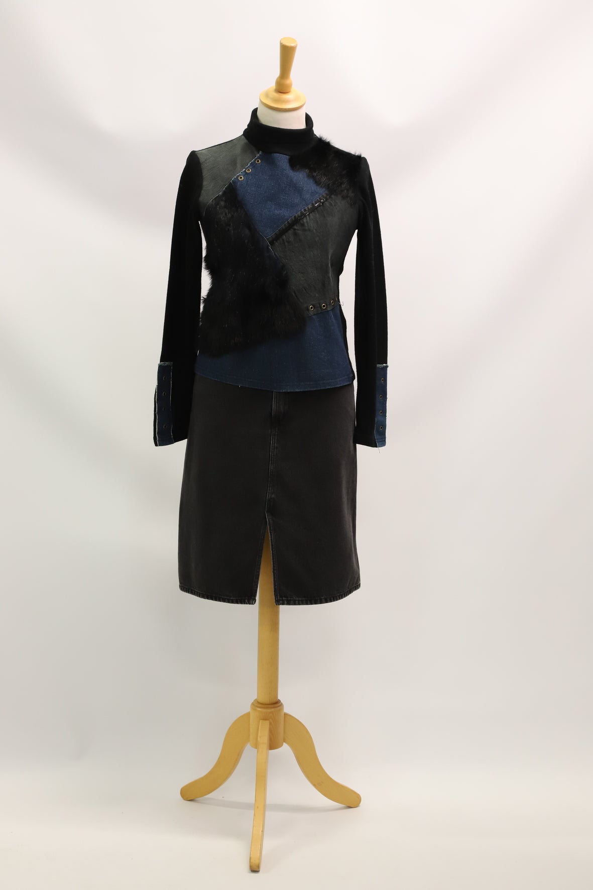 Pull col roulé noir Taille XS