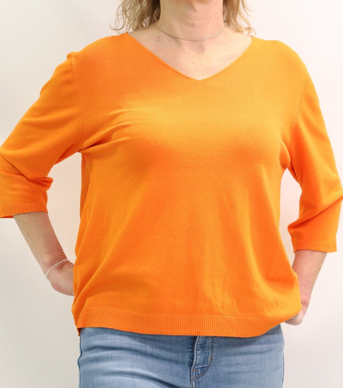 Pull orange Damod Taille L