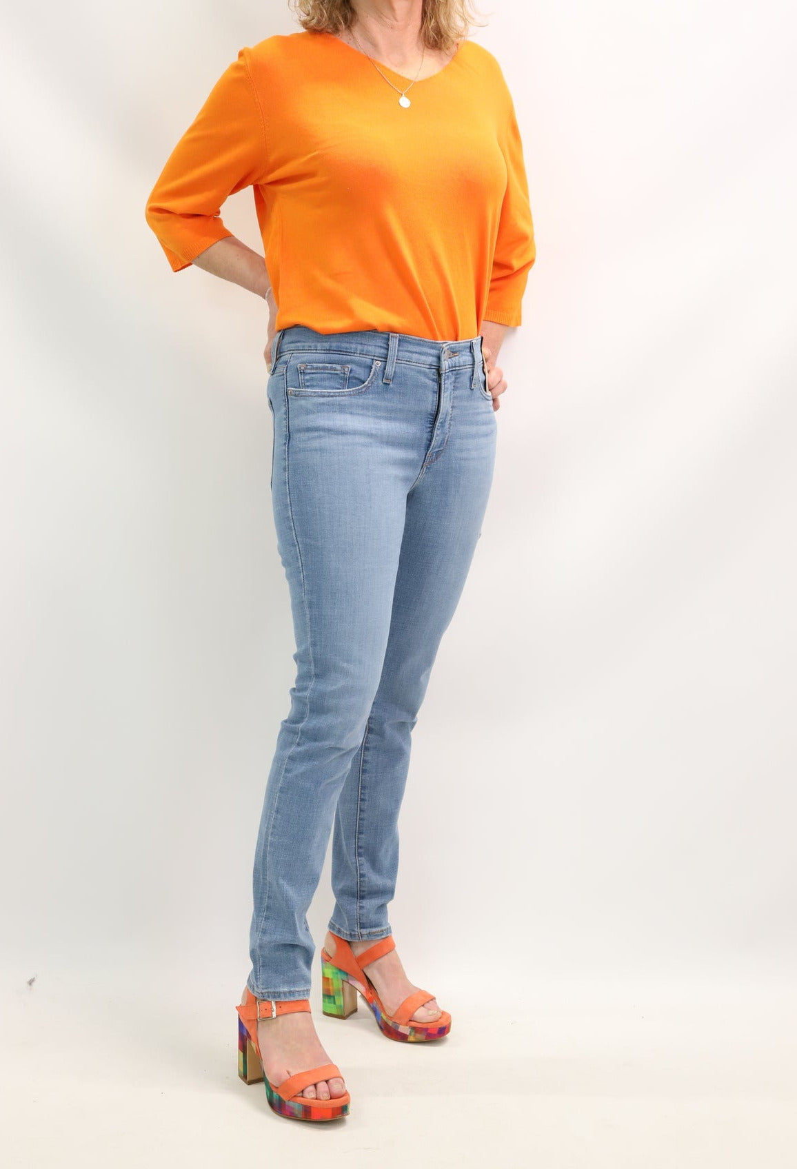 Pull orange Damod Taille L