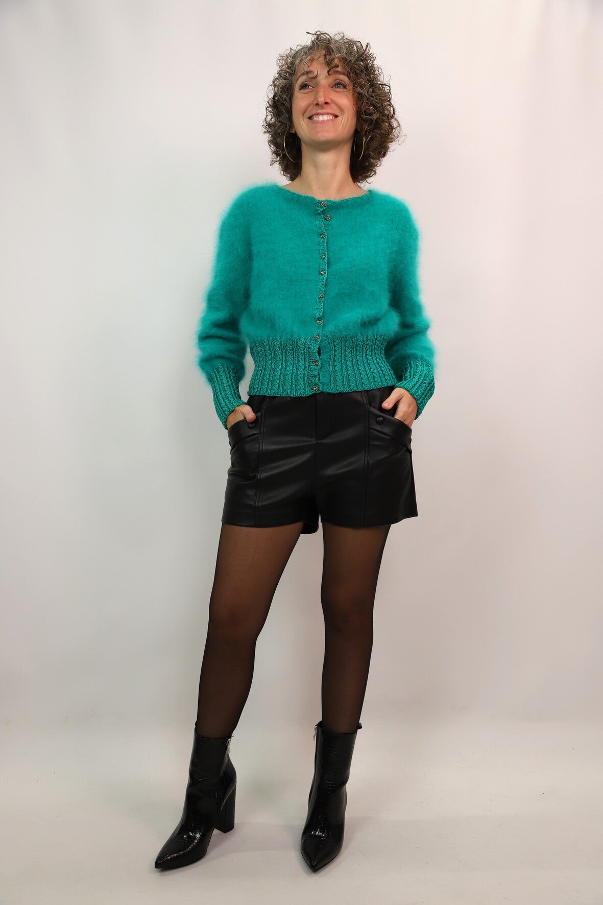 Gilet vert très doux Taille S