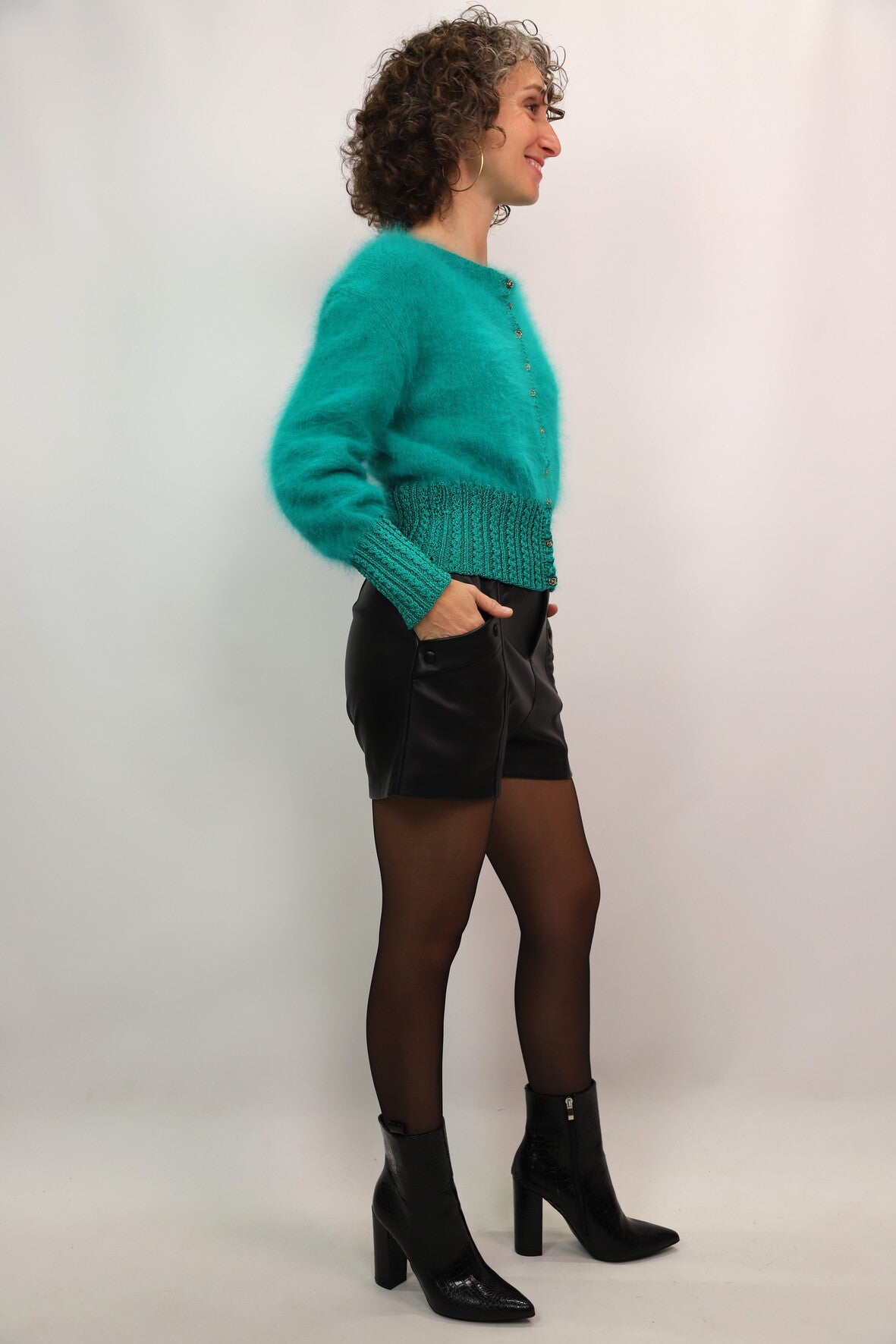 Gilet vert très doux Taille S