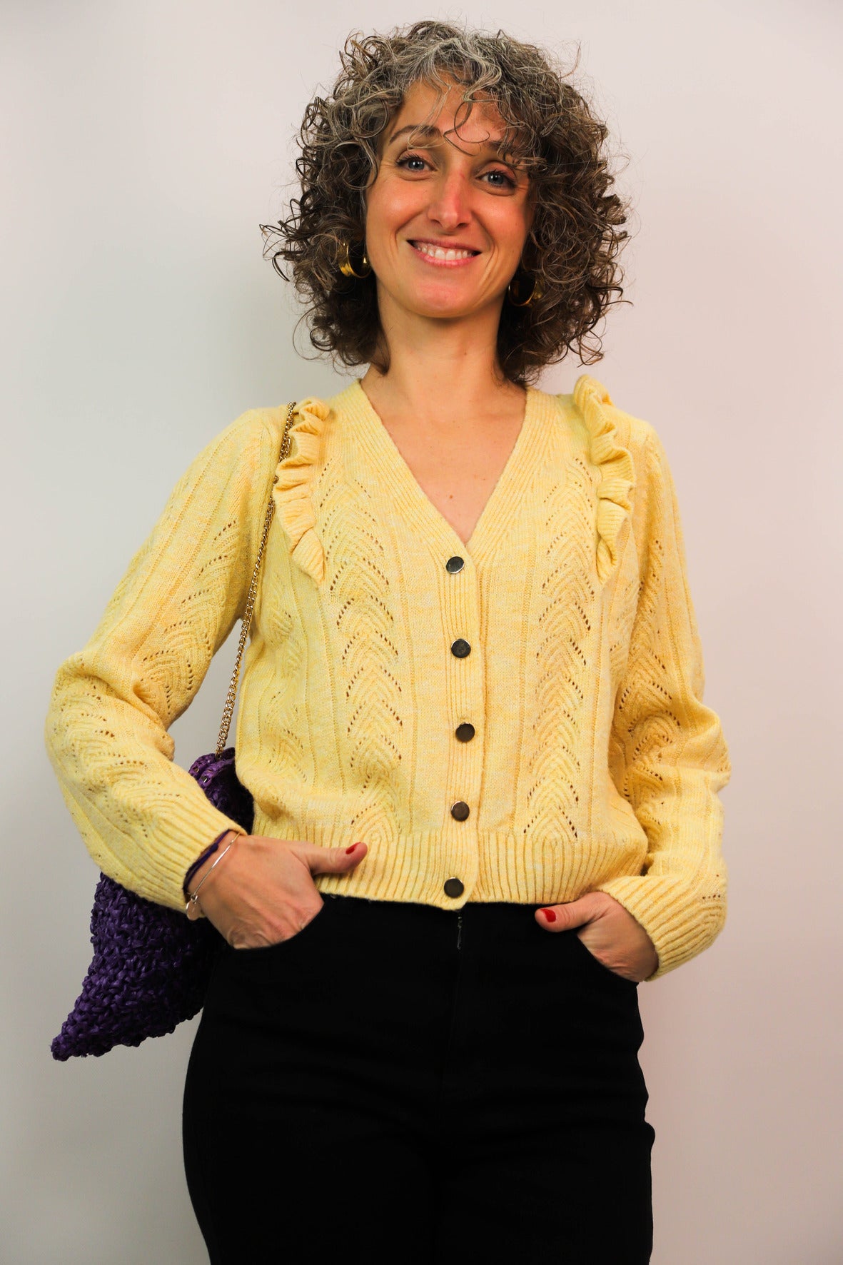 Gilet jaune Naf Naf Taille M