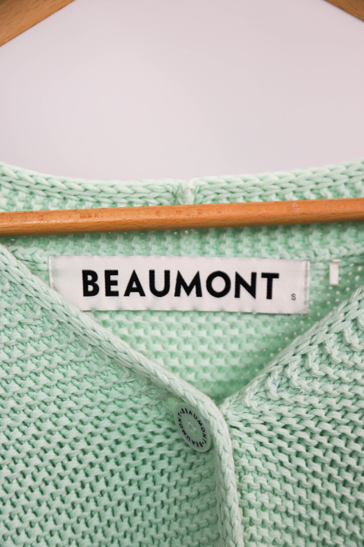 Gilet en maille vert Beaumont Taille S