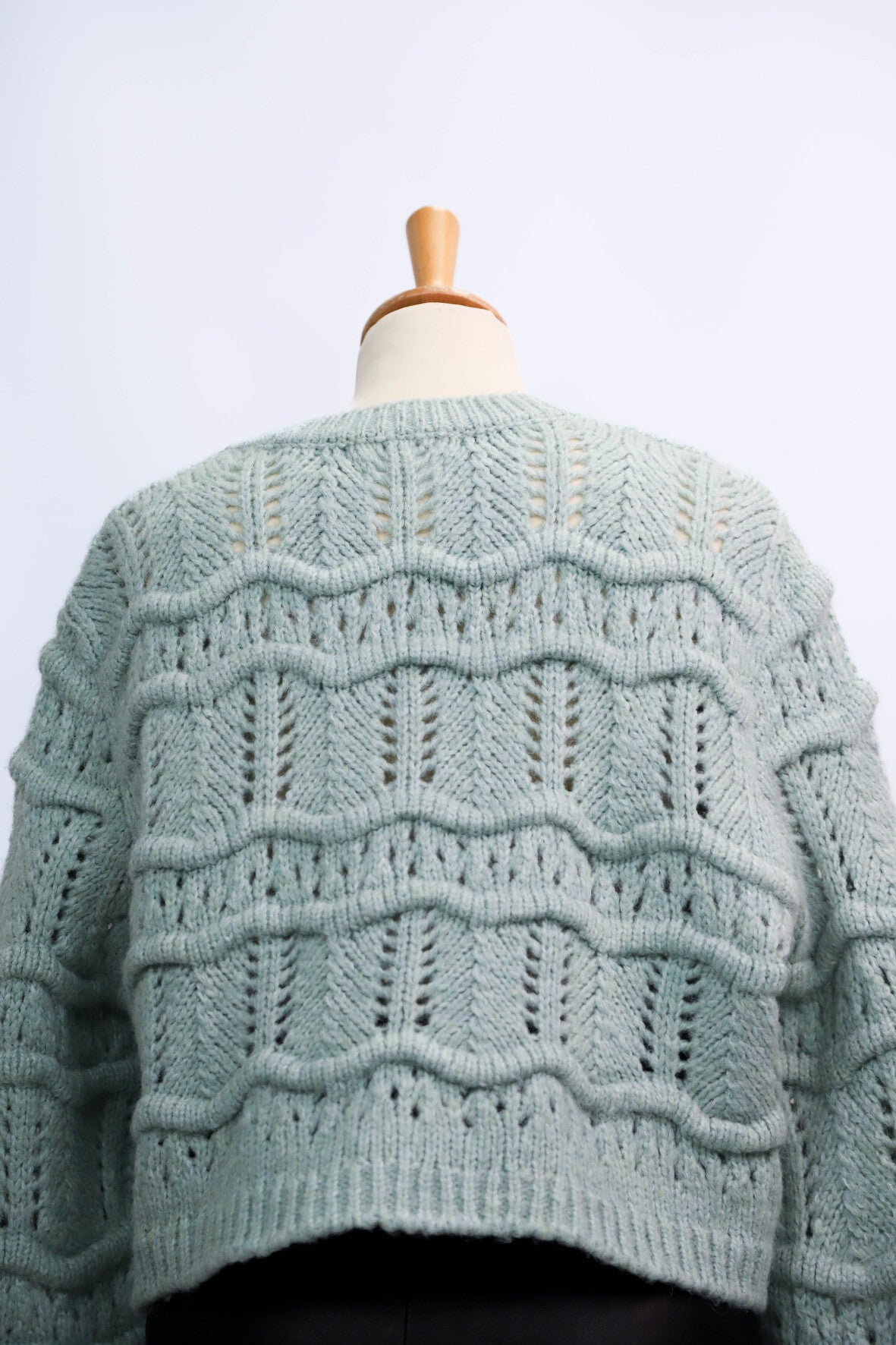 Gilet en maille vert amande Mango Taille L
