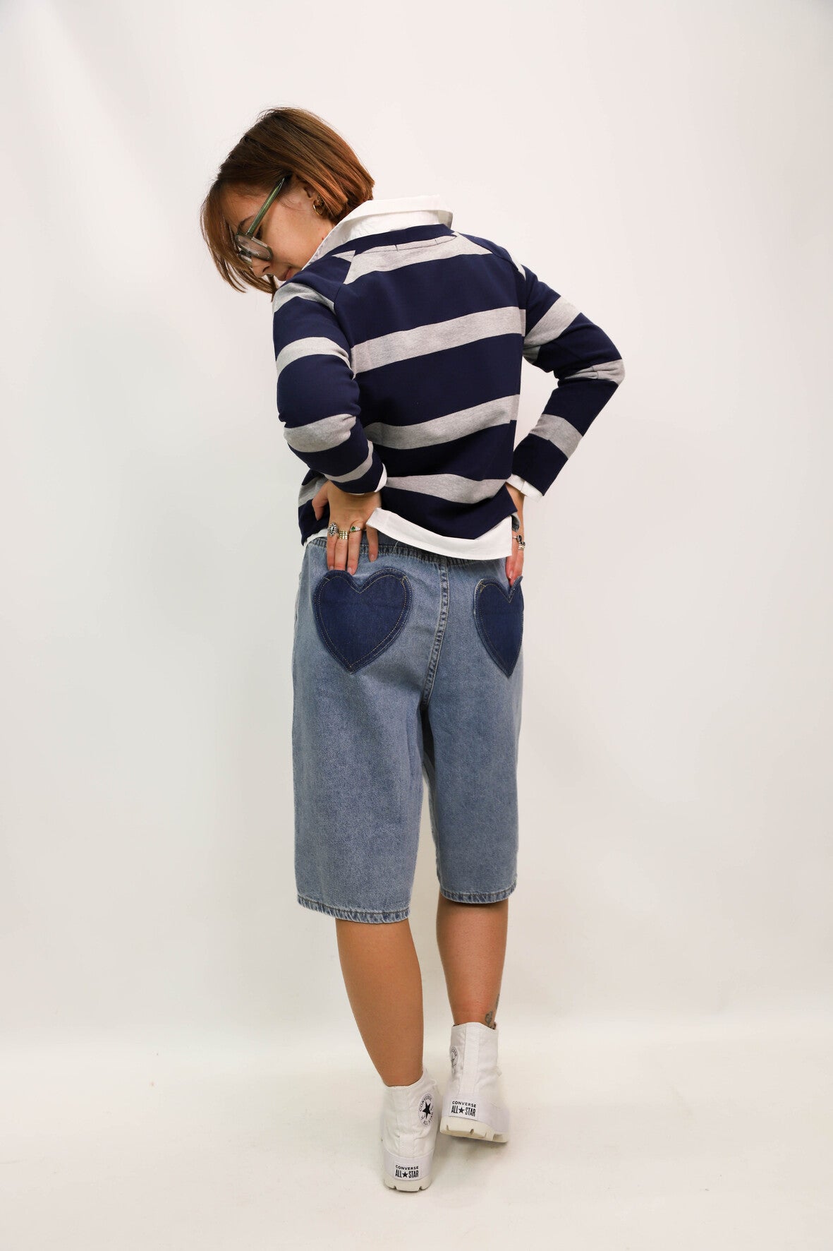 Sweat fin bleu et gris A bicyclette Taille S - NEUF