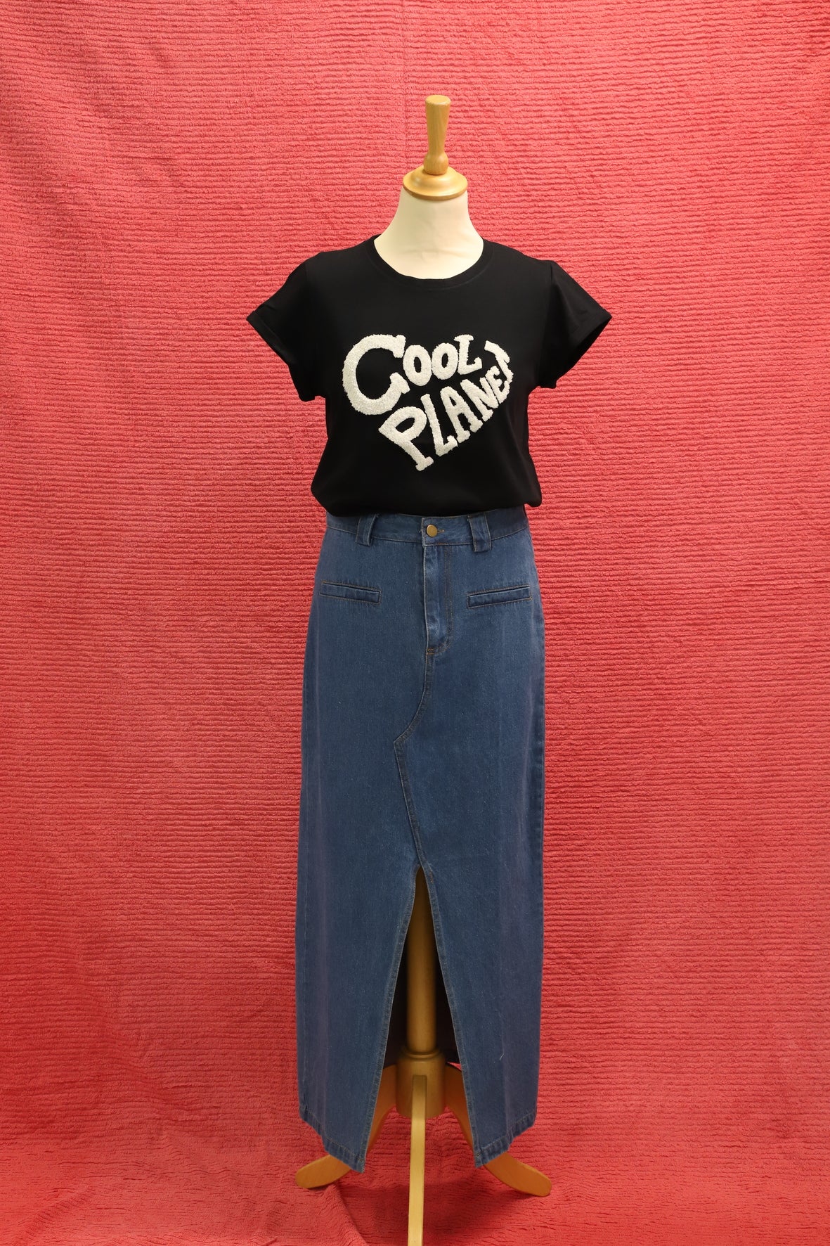 T-Shirt noir message Cool Planet - À Bicyclette tailles M et L