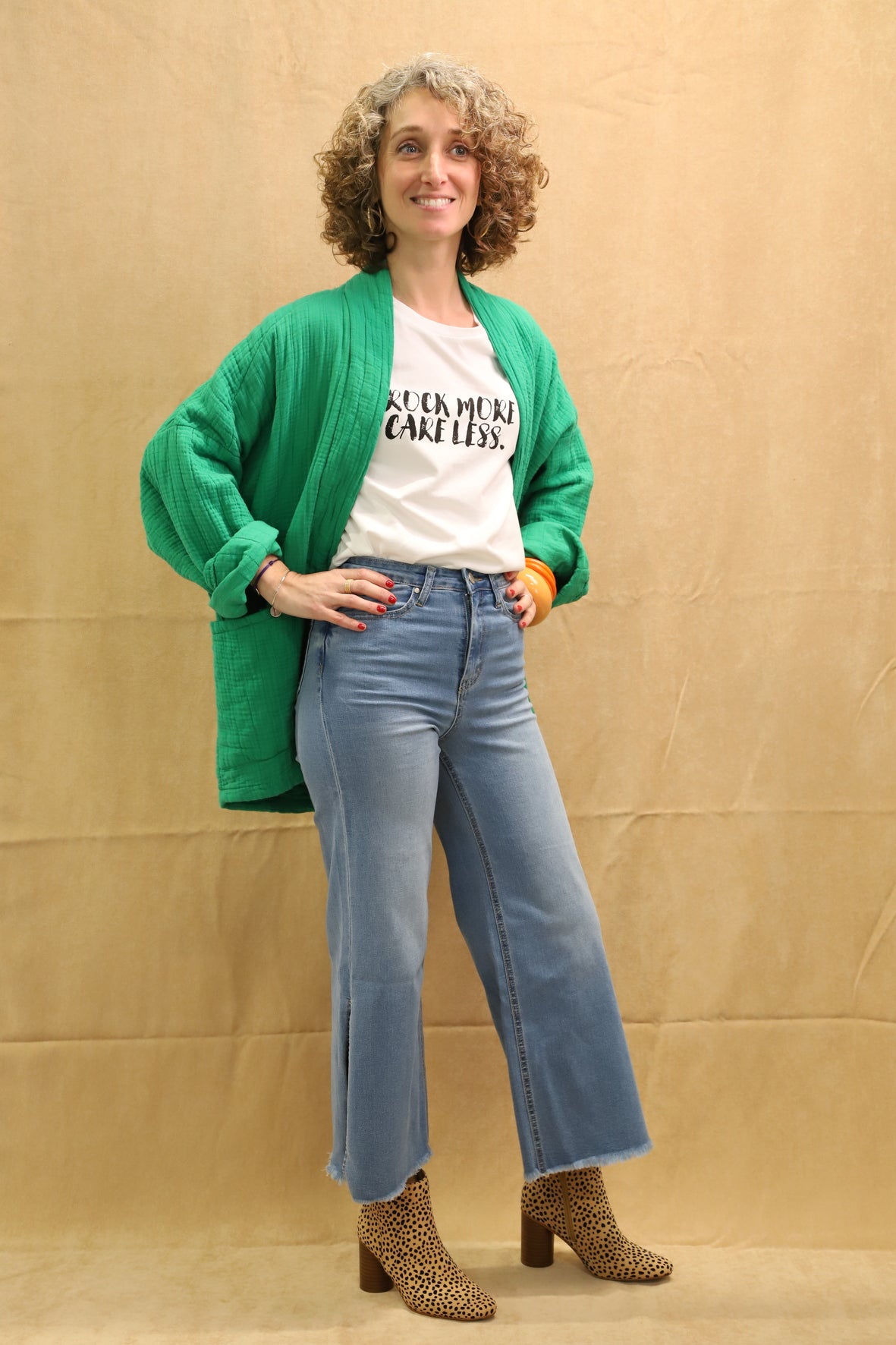 Tee-Shirt blanc inscription Rock - Daphnea Tailles S et M - NEUF