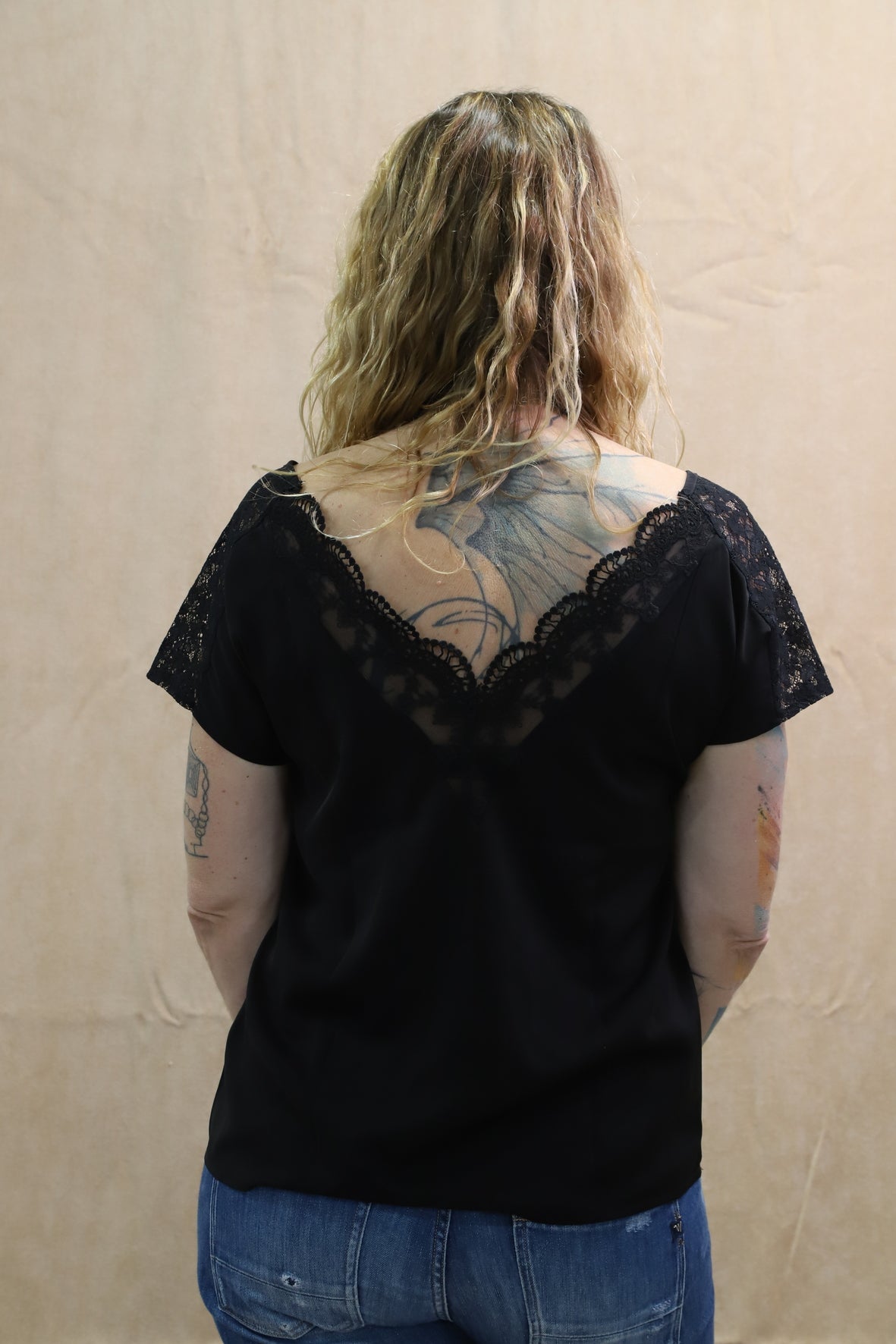 TEE SHIRT noir Emma Ella Taille L