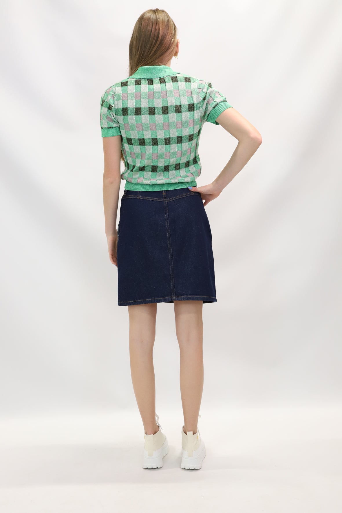 Jupe bleue Naf Naf Taille S