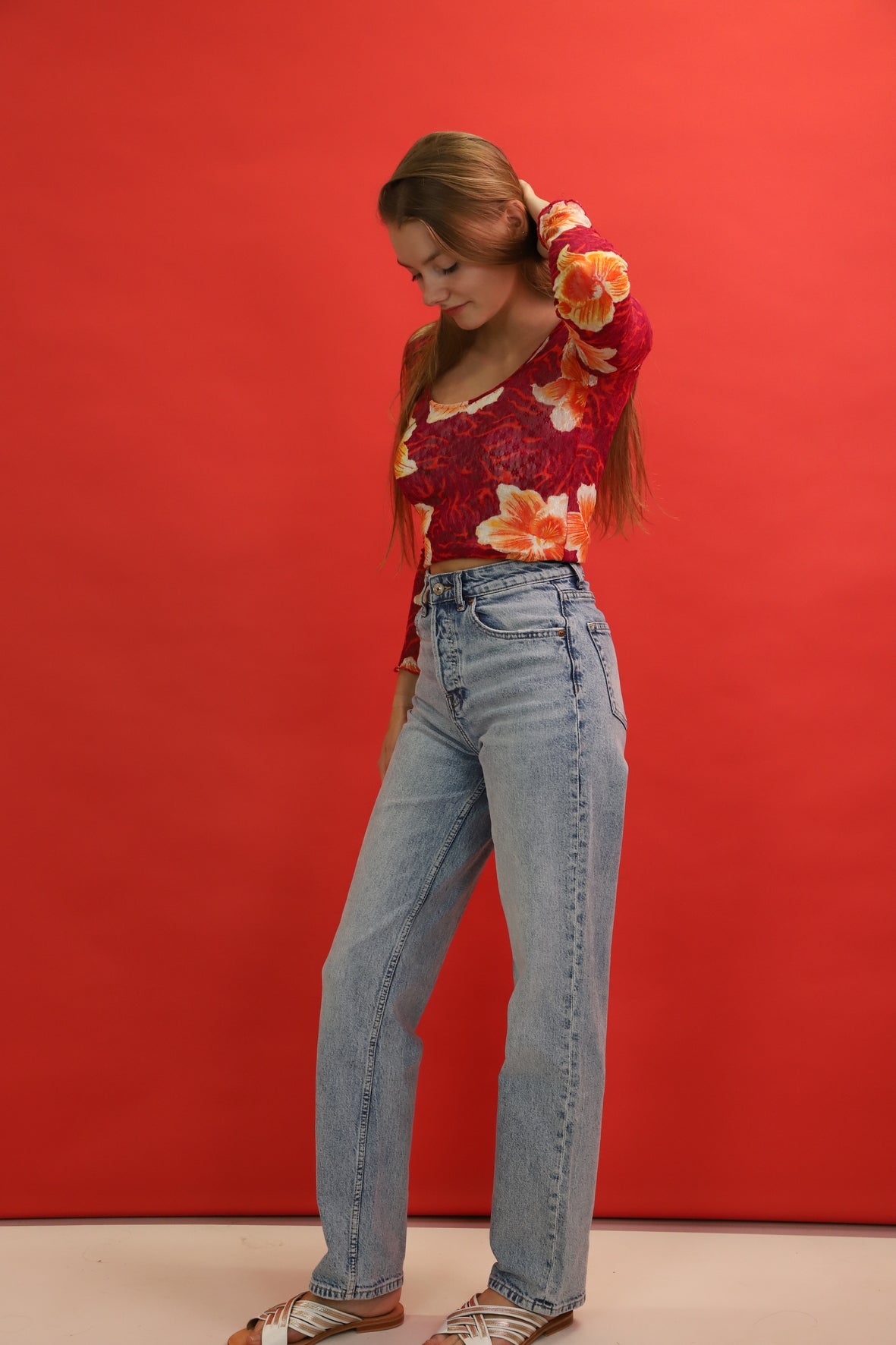 Jean bleu délavé H&M Taille XS