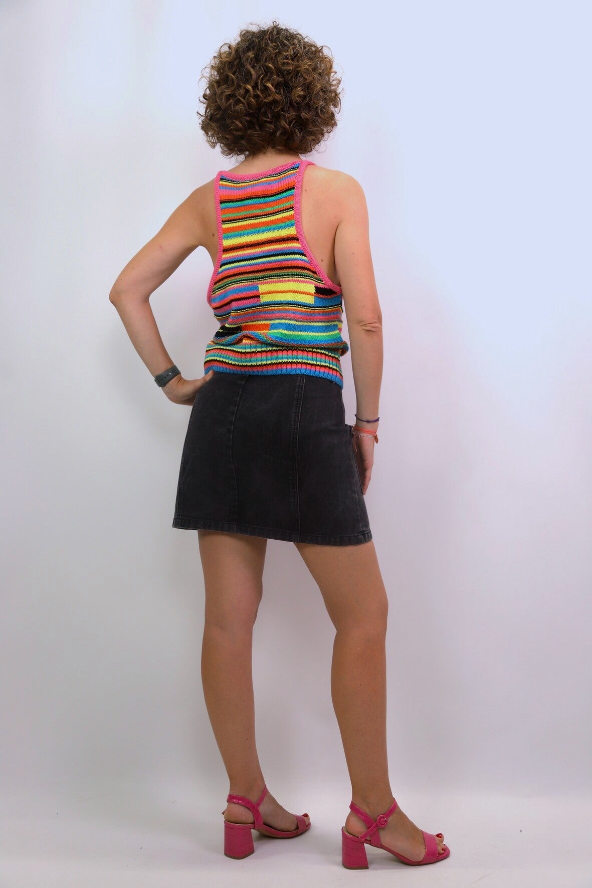 Top en maille coloré ZARA Taille M