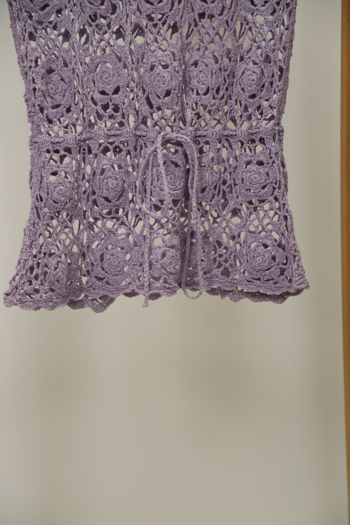 Top ajouré violet, Taille L