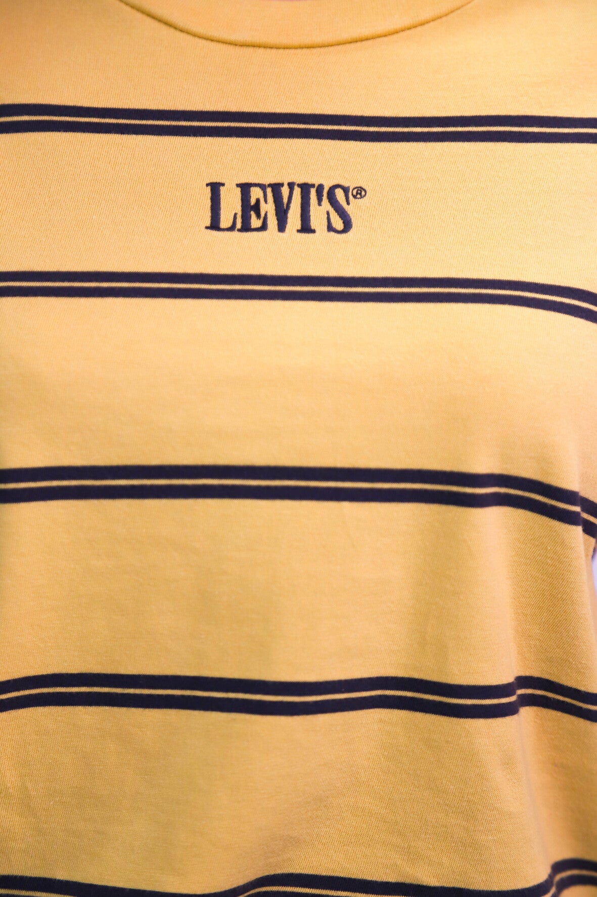 T-Shirt jaune rayé Levis Taille S