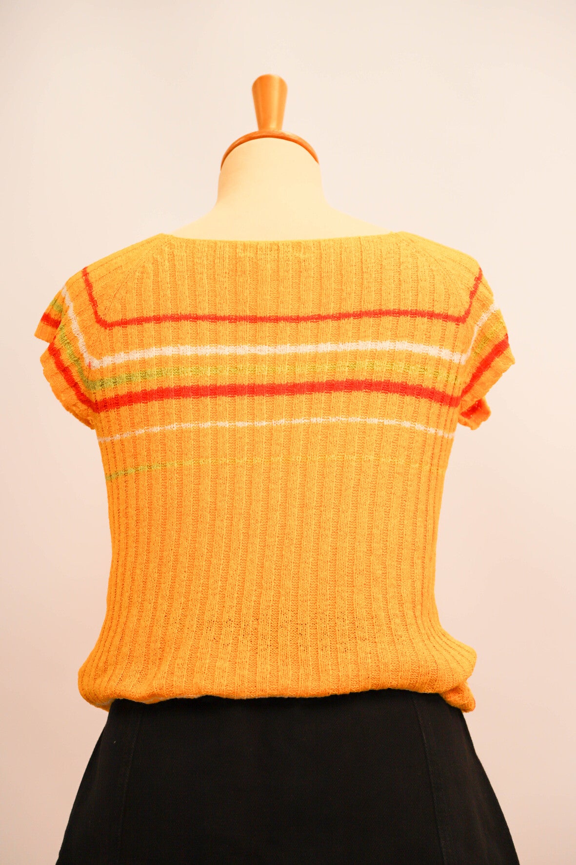 Tee shirt en maille jaune Green taille S