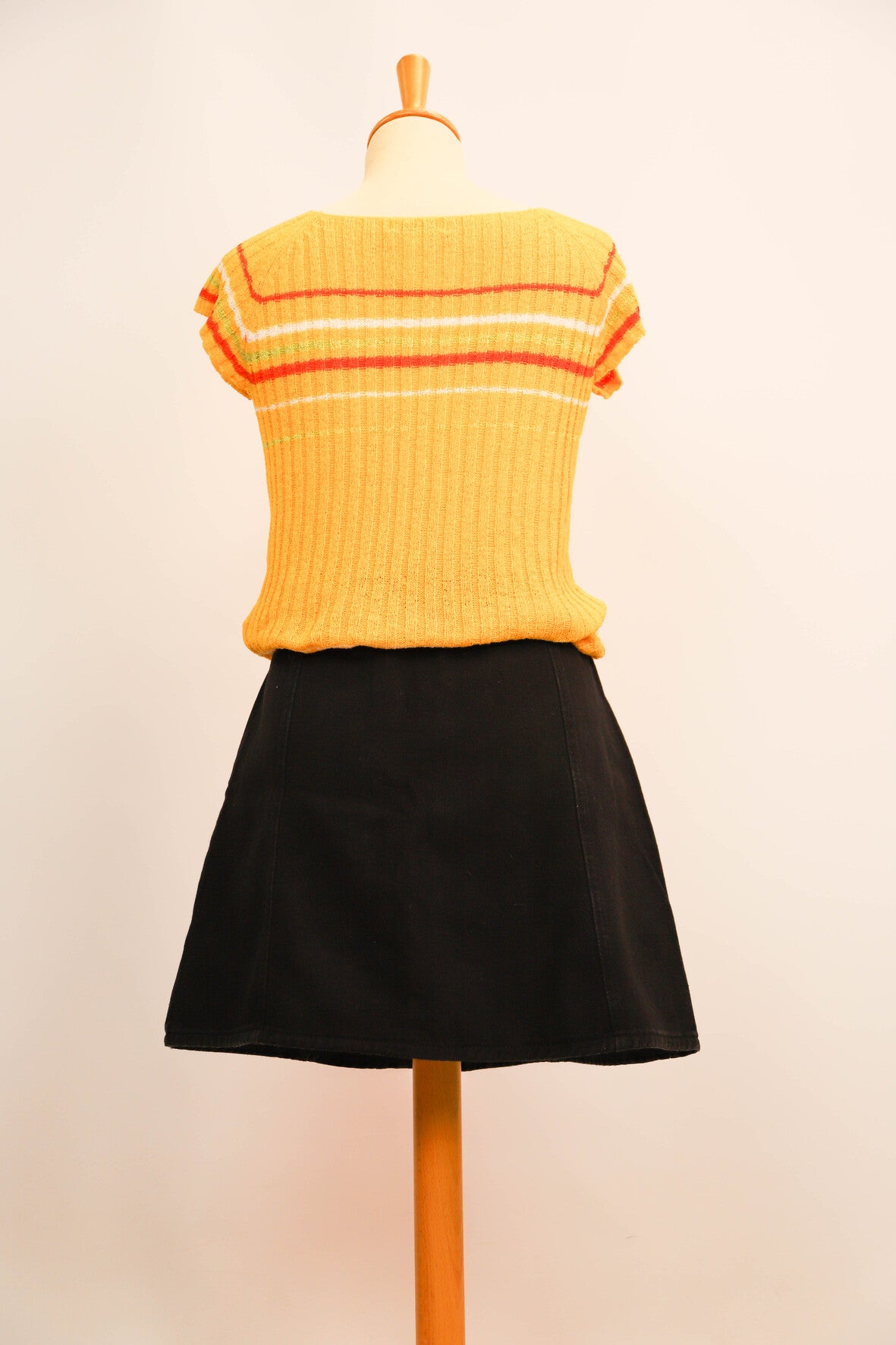 Tee shirt en maille jaune Green taille S