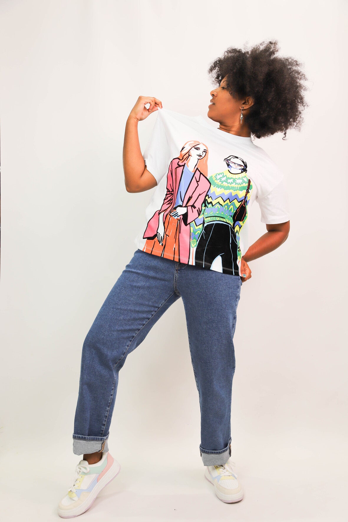 T-Shirt blanc Maison Onado Taille S/M et L/XL - NEUF