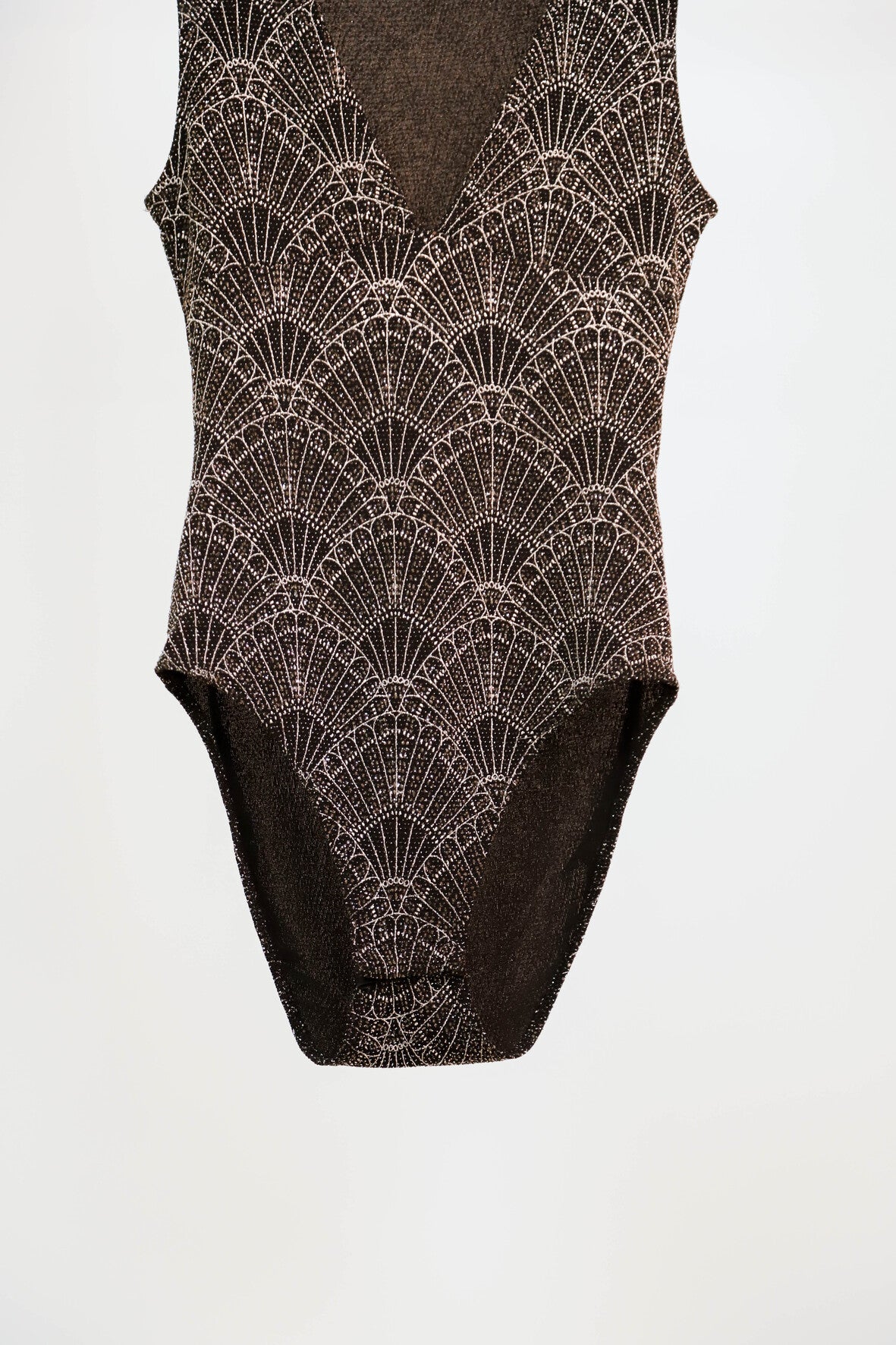 Body noir et argenté Taille XS