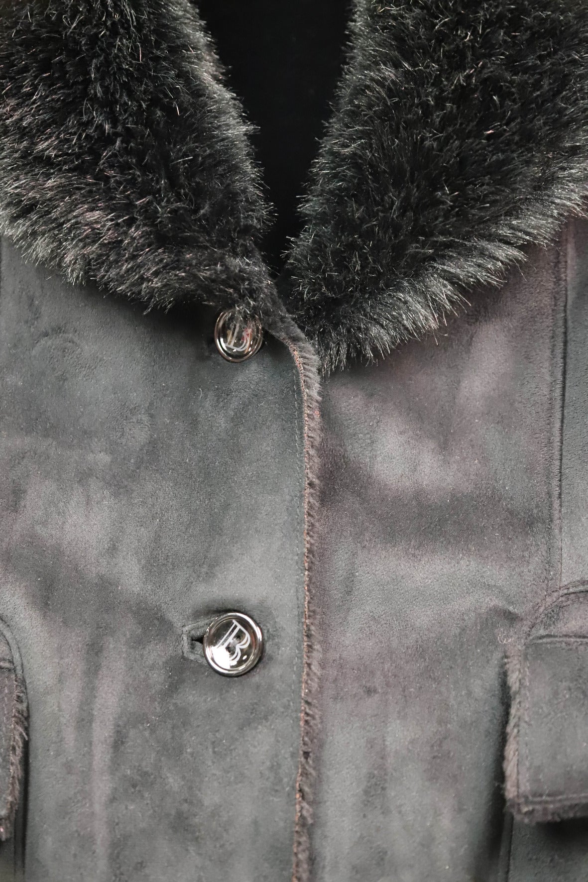 Manteau noir Balmain, Taille XXL