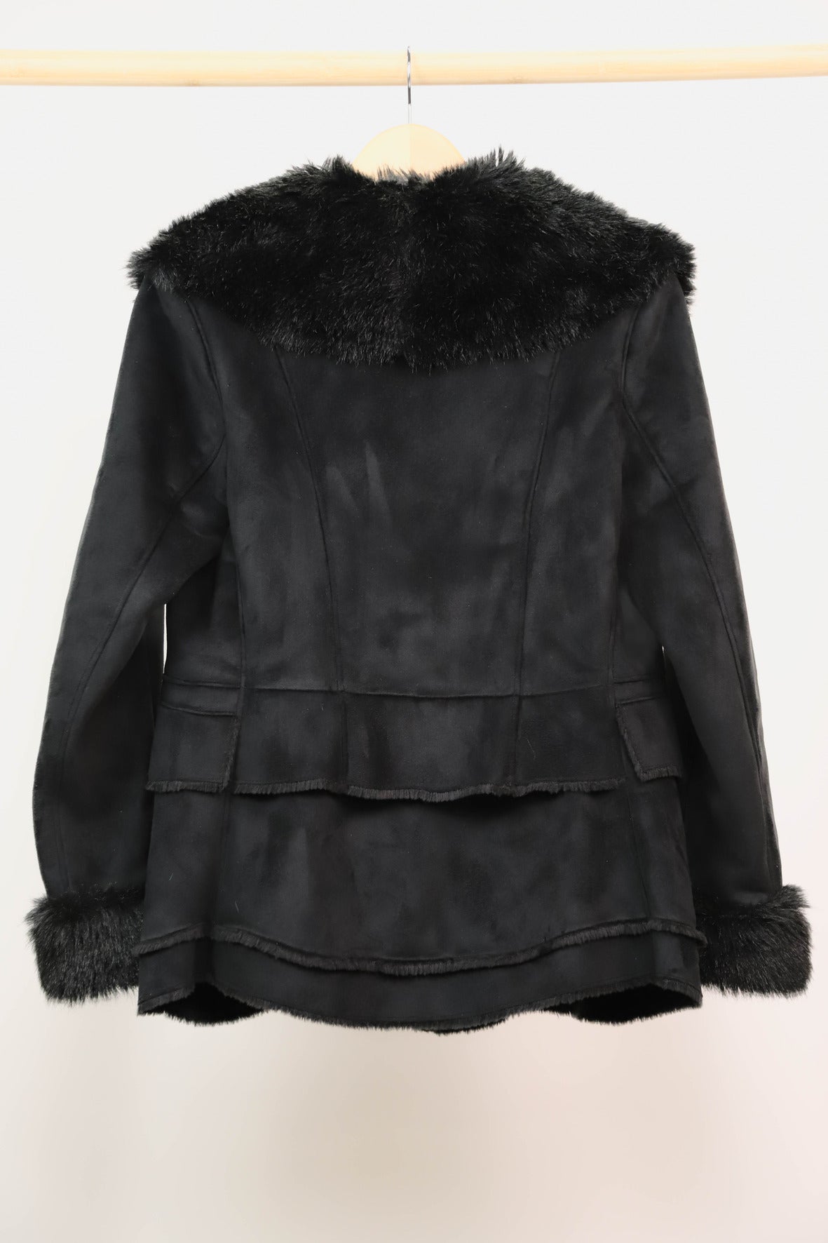 Manteau noir Balmain, Taille XXL