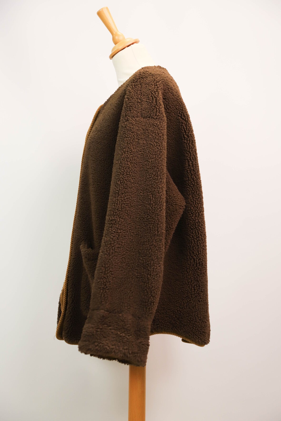 Veste polaire et velours côtelé marron Promod Taille L
