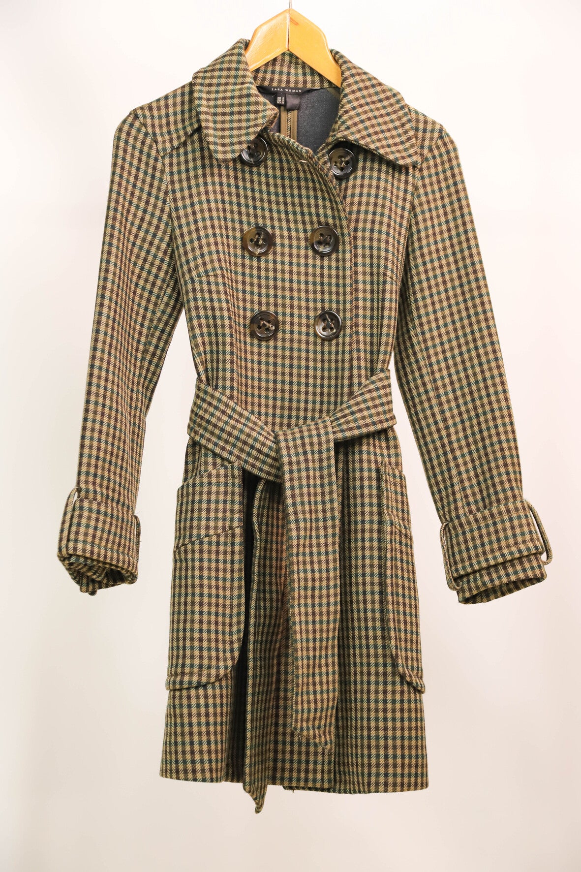 Manteau à carreaux Zara Taille S