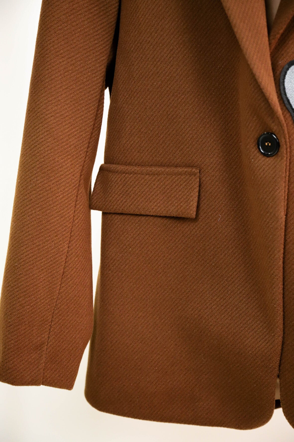 Veste blazer marron avec écusson ourson géant J&L Taille Unique - NEUF