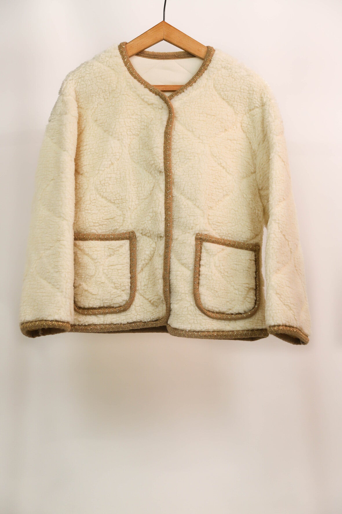 Veste crème et dorée Taille M