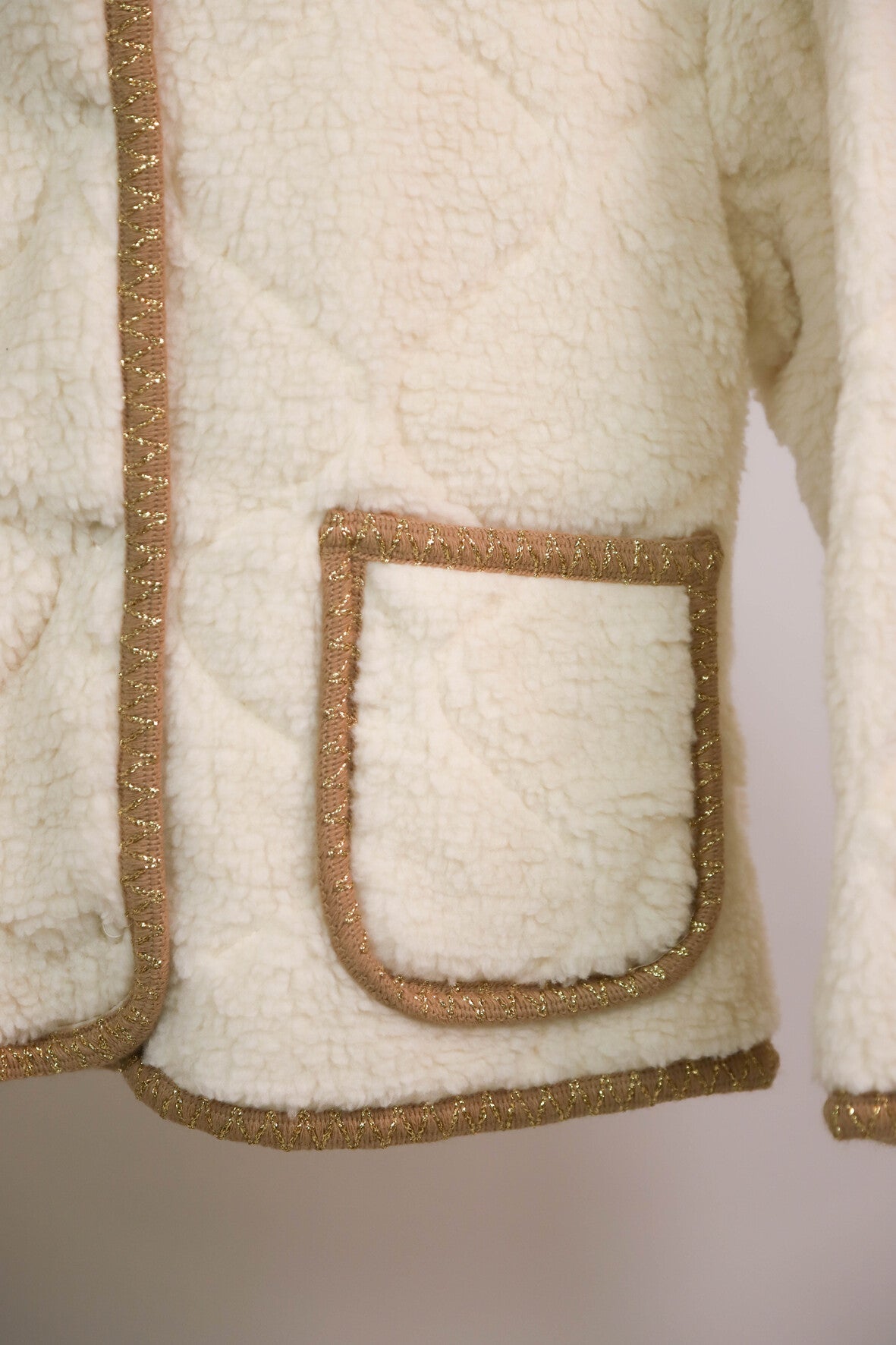 Veste crème et dorée Taille M