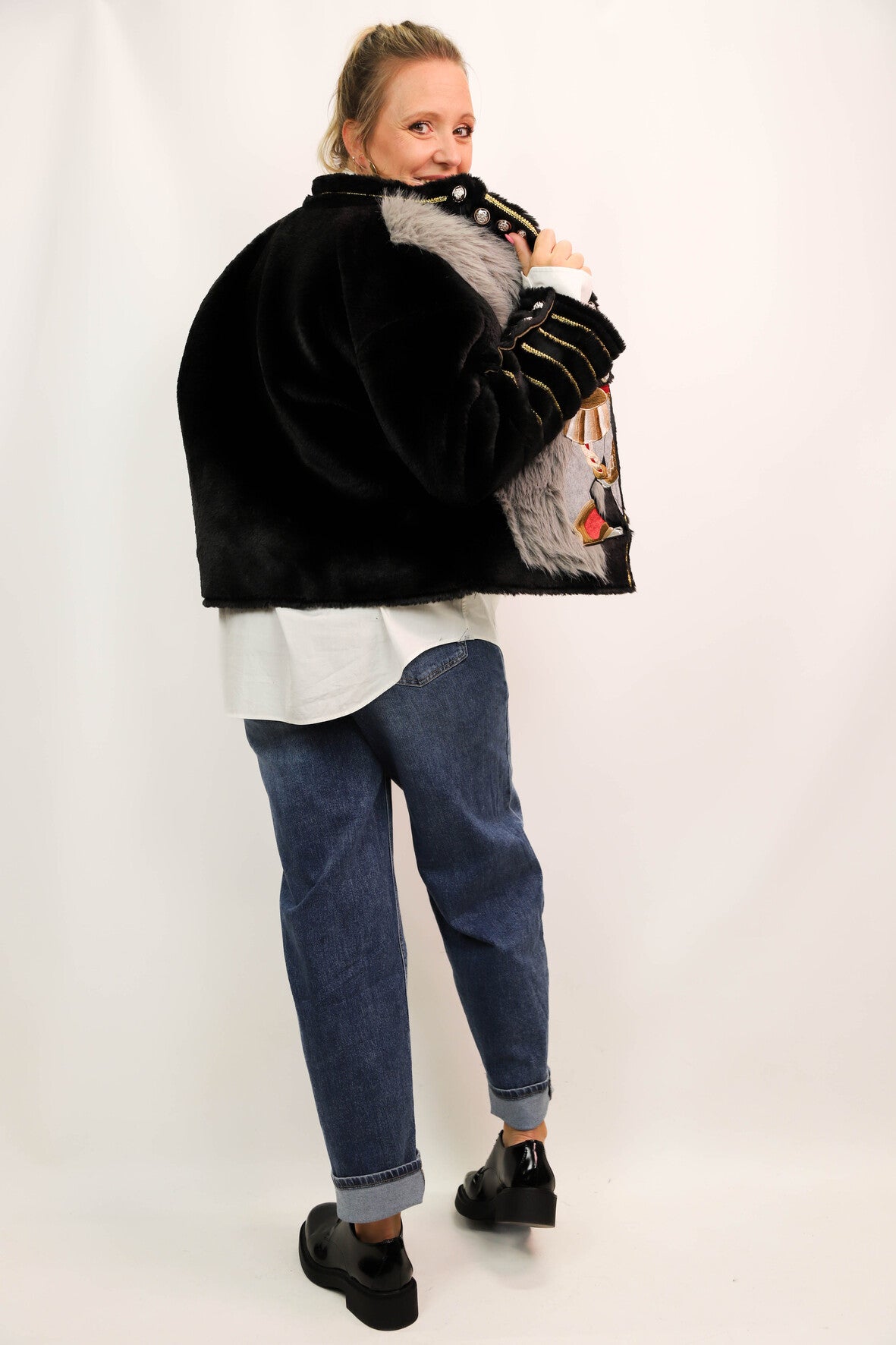 Manteau noir Spirit Animal Taille L