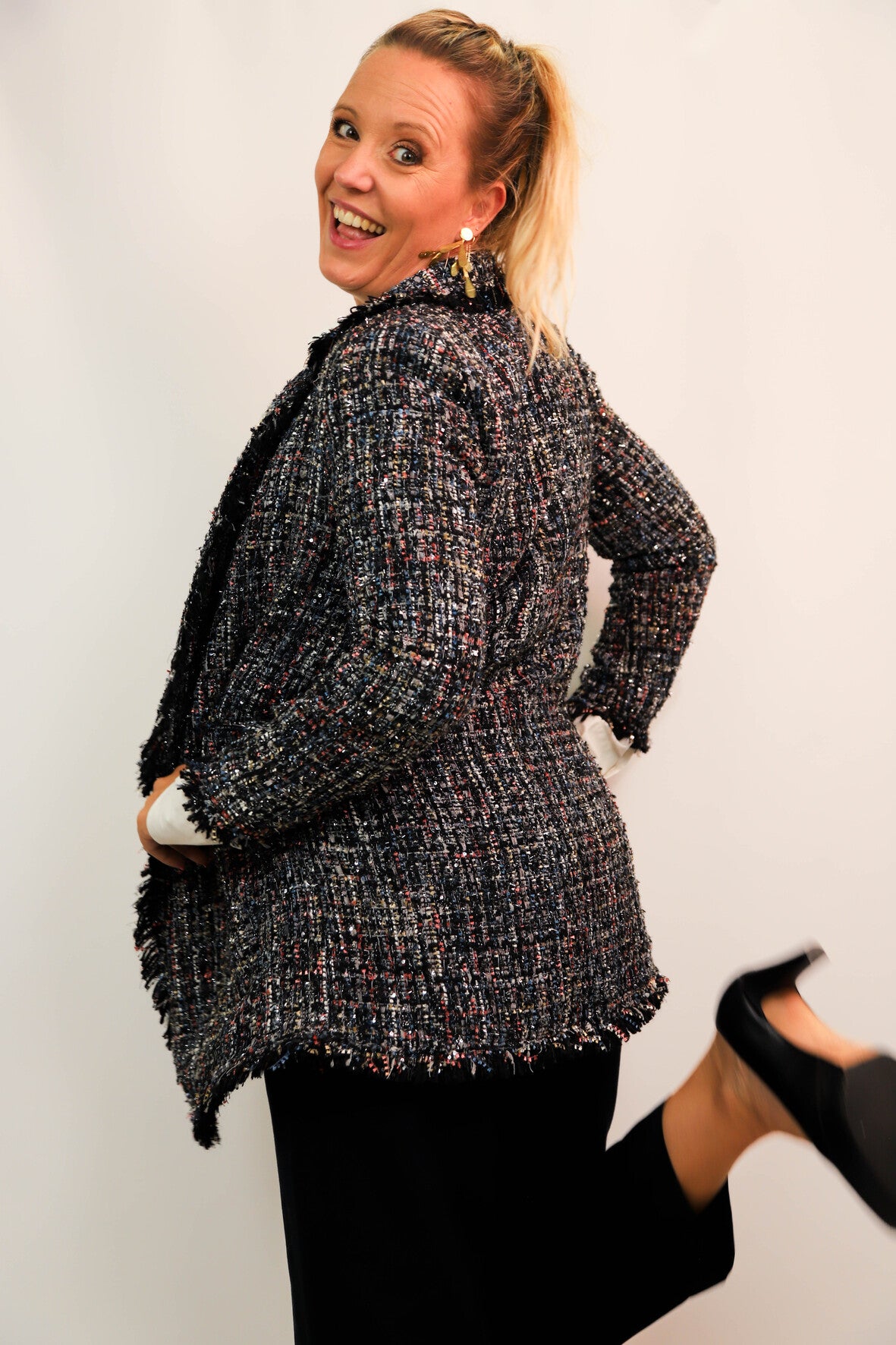 Veste en tweed Zara Taille M