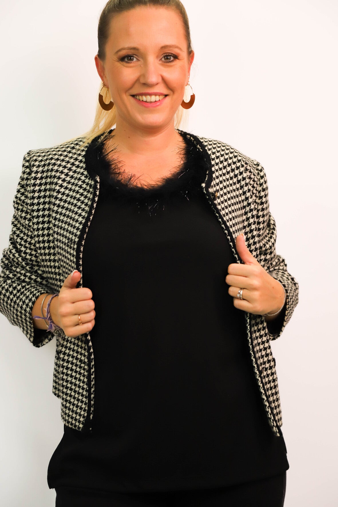 Blouse sans manches noire Cloé Taille XXXL