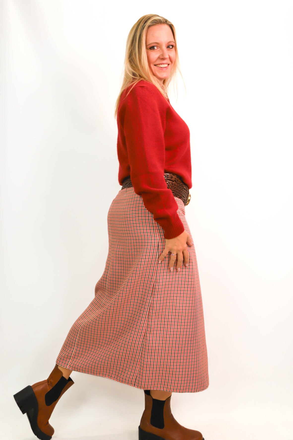 Pull rouge Eric Bompard Taille M