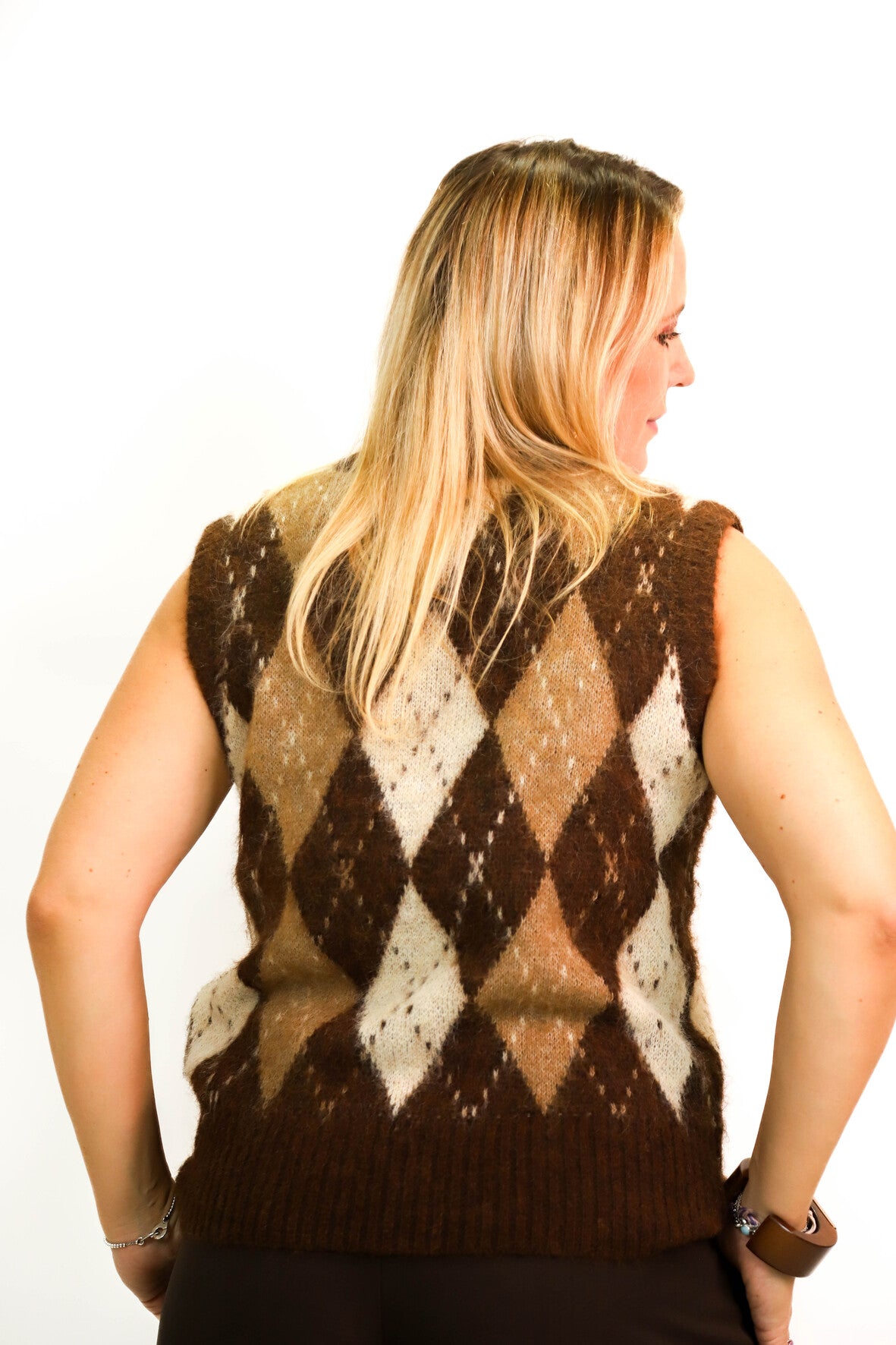 Pull sans manches marron Only Taille M